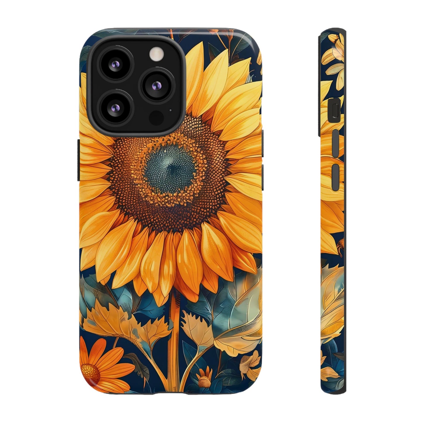 Sunflower Phone Case - Floral Design for Nature Lovers, Cute Spring Accessory, Gift for Her, Eco-Friendly Cover
