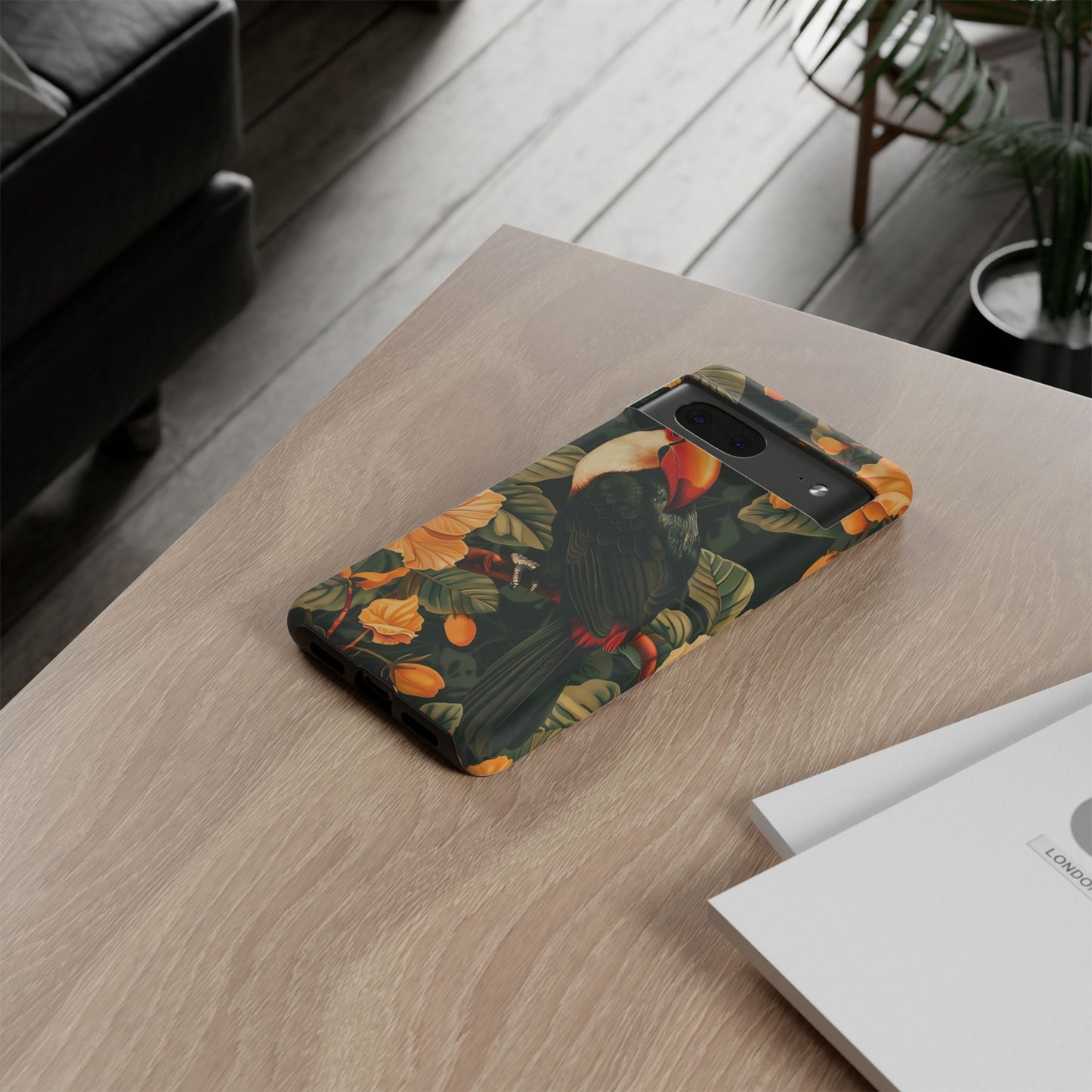 Tropical Toucan Phone Case, Exotic Bird Cover, Nature Lover Gift, Eco-Friendly Design, Customizable Tech Accessory