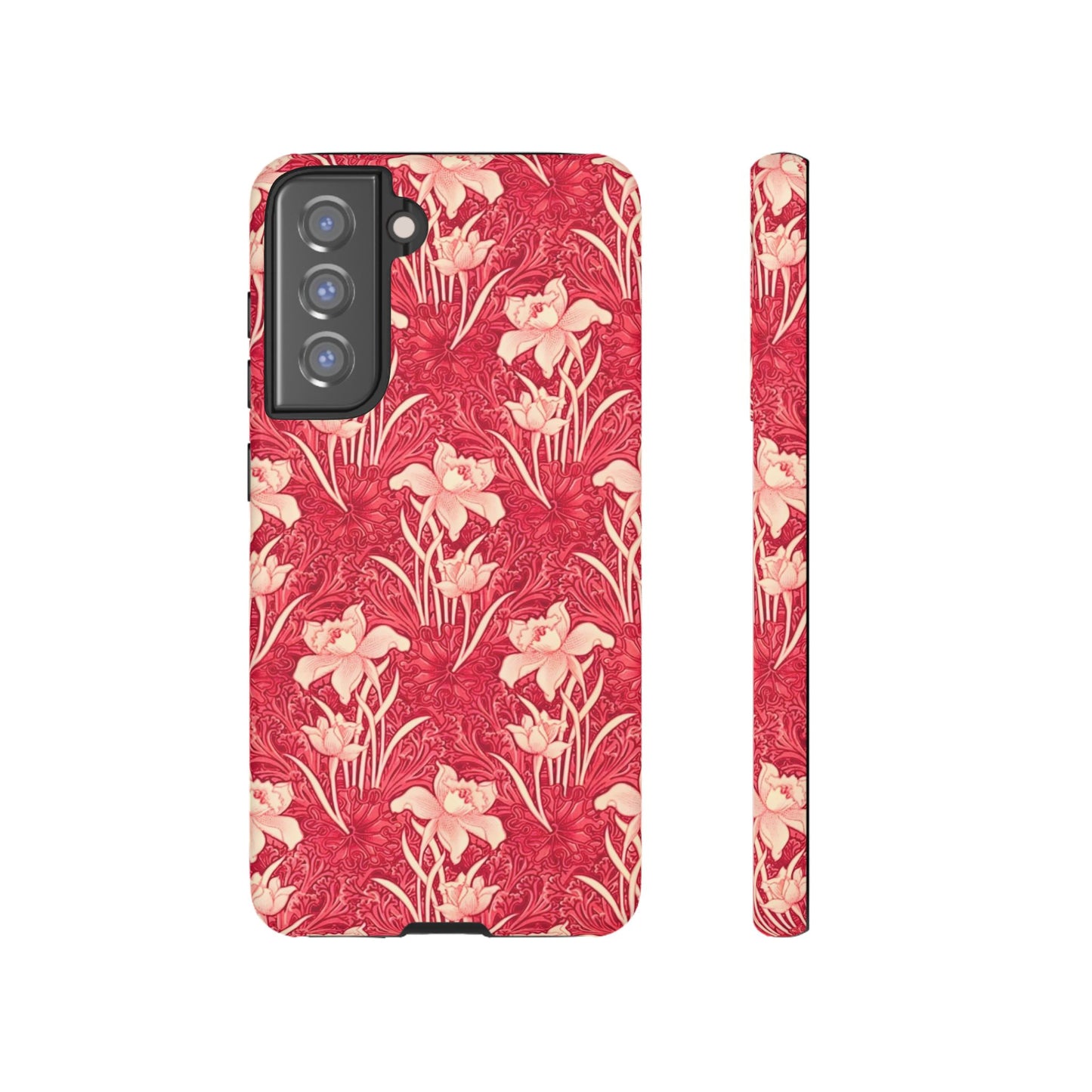 Floral Tough Phone Case - Durable, Stylish Accessory, Perfect Gift for Her, Floral Pattern, Customizable, Ideal for Daily Use