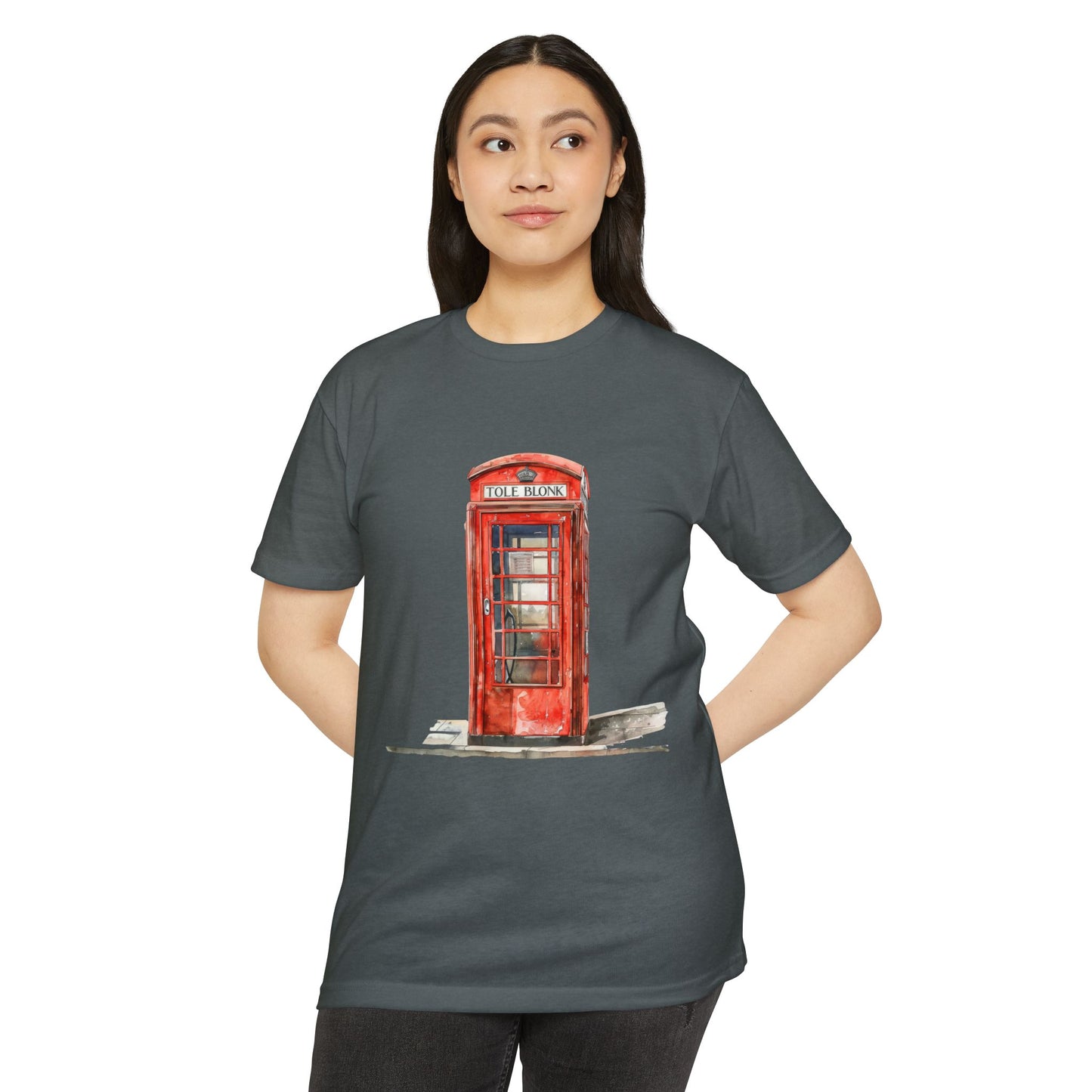 Unisex CVC Jersey T-shirt - Iconic British Public Telephone