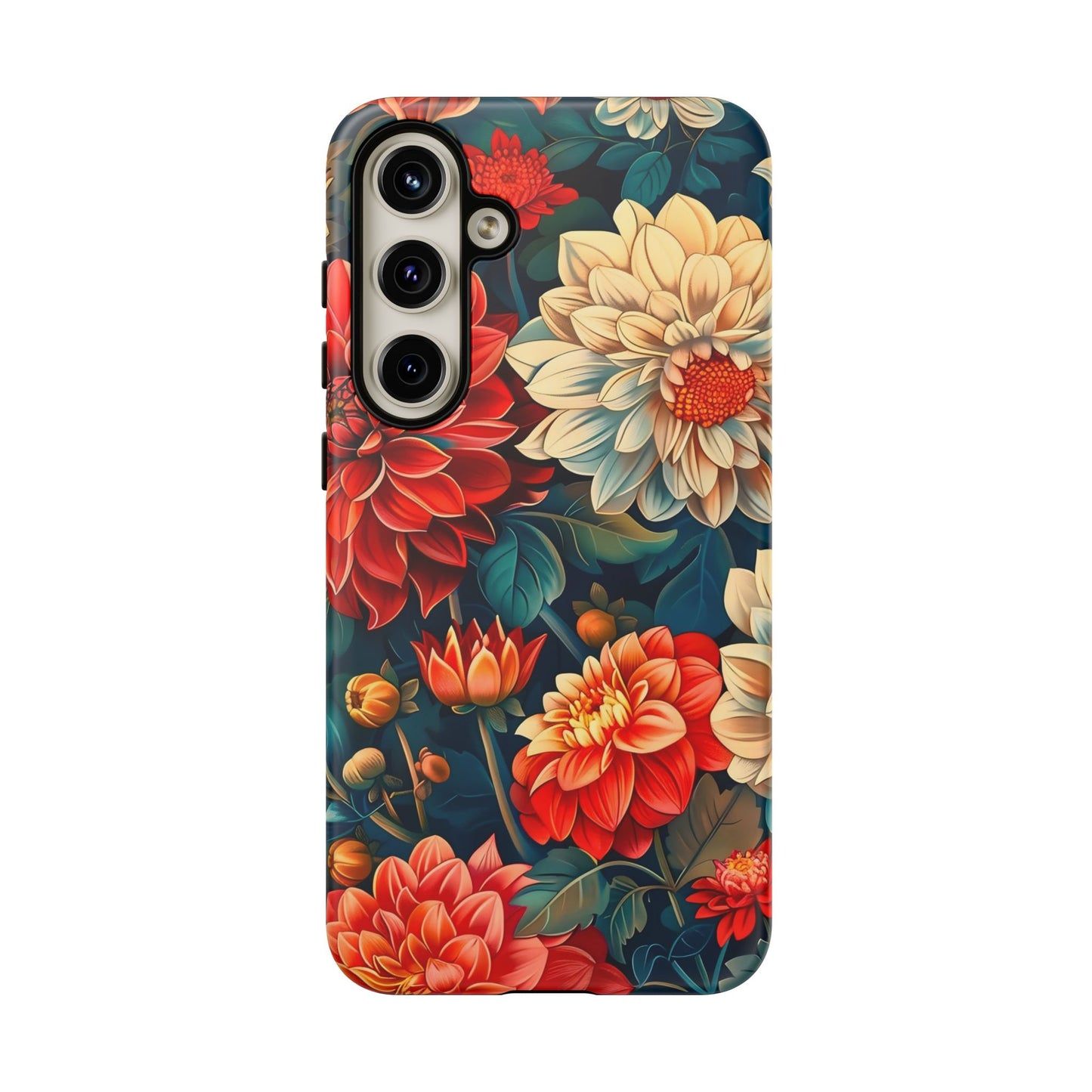 Floral Phone Case - Vibrant Tough Cases, Stylish Floral Cell Phone Cover, Gift for Her, Trendy Phone Accessory, Flower Design