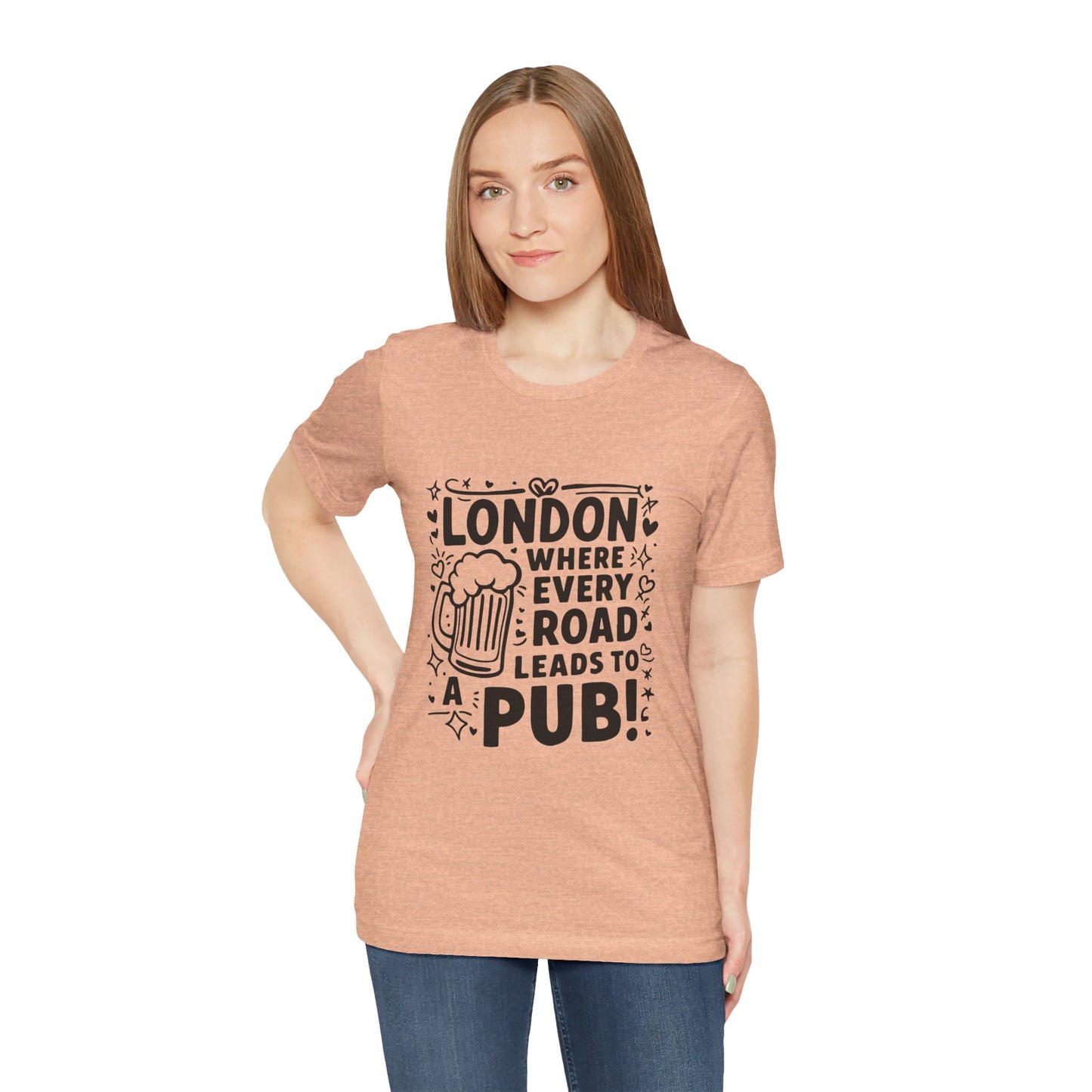 Unisex Jersey Short Sleeve Tee - London's Pub Leading Road