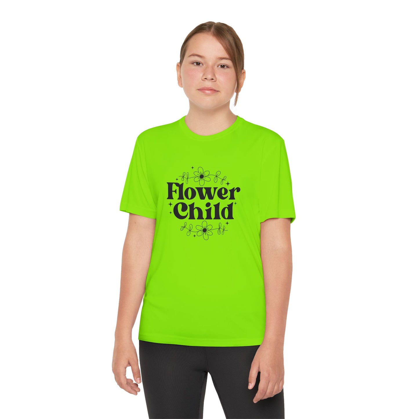 Youth Tee - Flower Child SVG PNG Design - Cute Graphic T-Shirt for Free Spirits