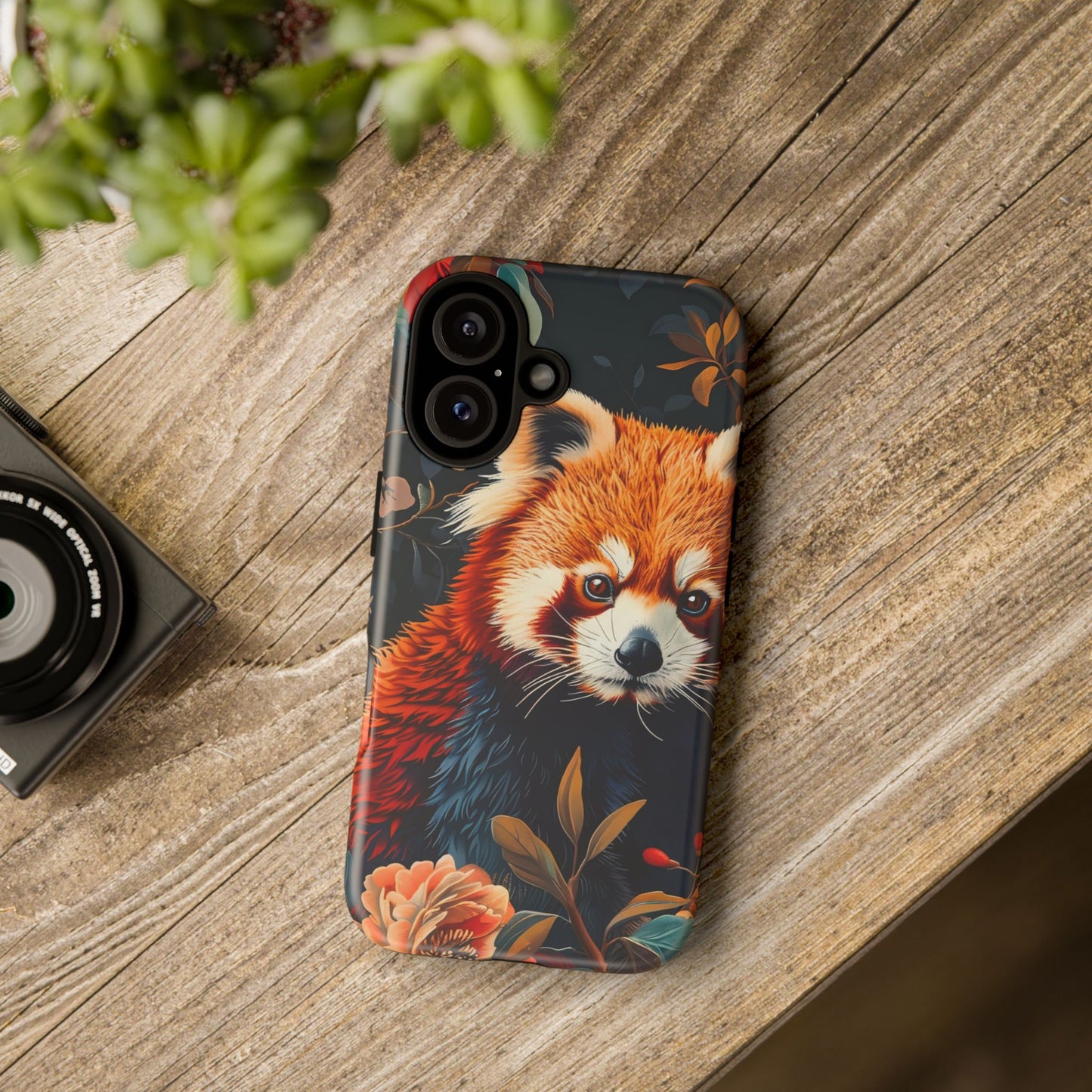 Cute Red Panda Phone Case, Wildlife Lover Gift, Tough Cases for iPhone, Nature-Themed Phone Cover, Animal Art Shell, Cute Tech Accessories
