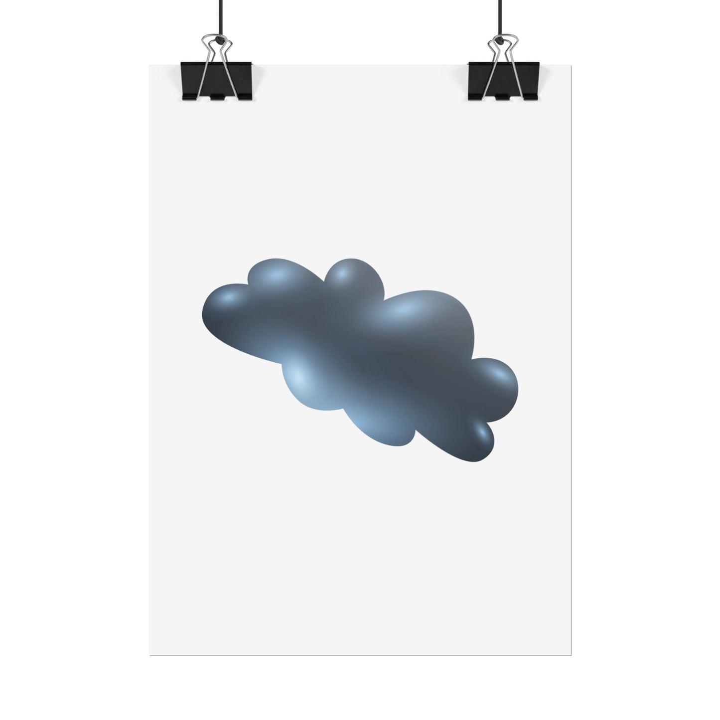 Cloud Art Print, Modern Decor, Minimalist Wall Art, Home Office Decor, Unique Gift, Aesthetic Poster