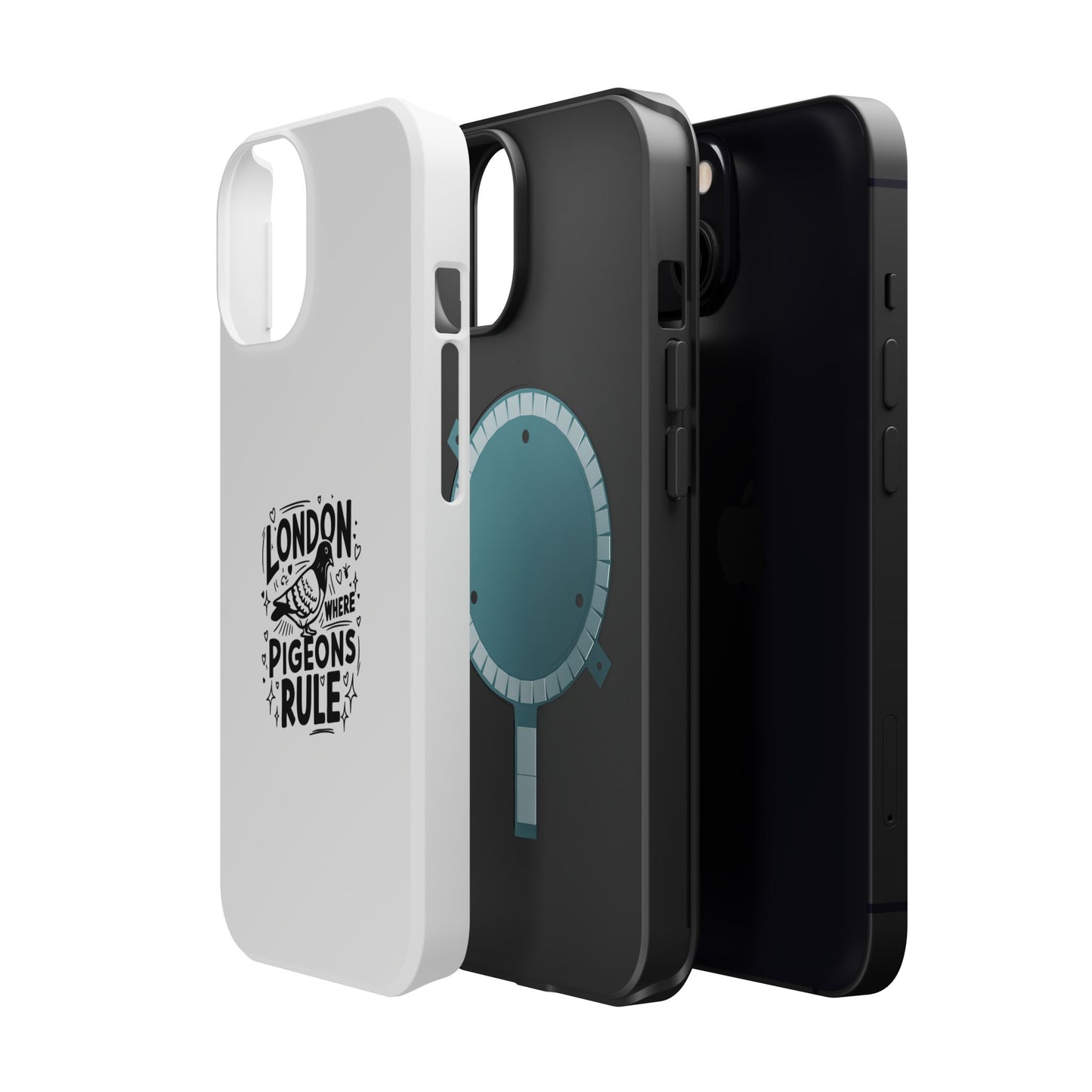 London Pigeons Rule Magnetic Tough Cases - Stylish Phone Protection for City Lovers