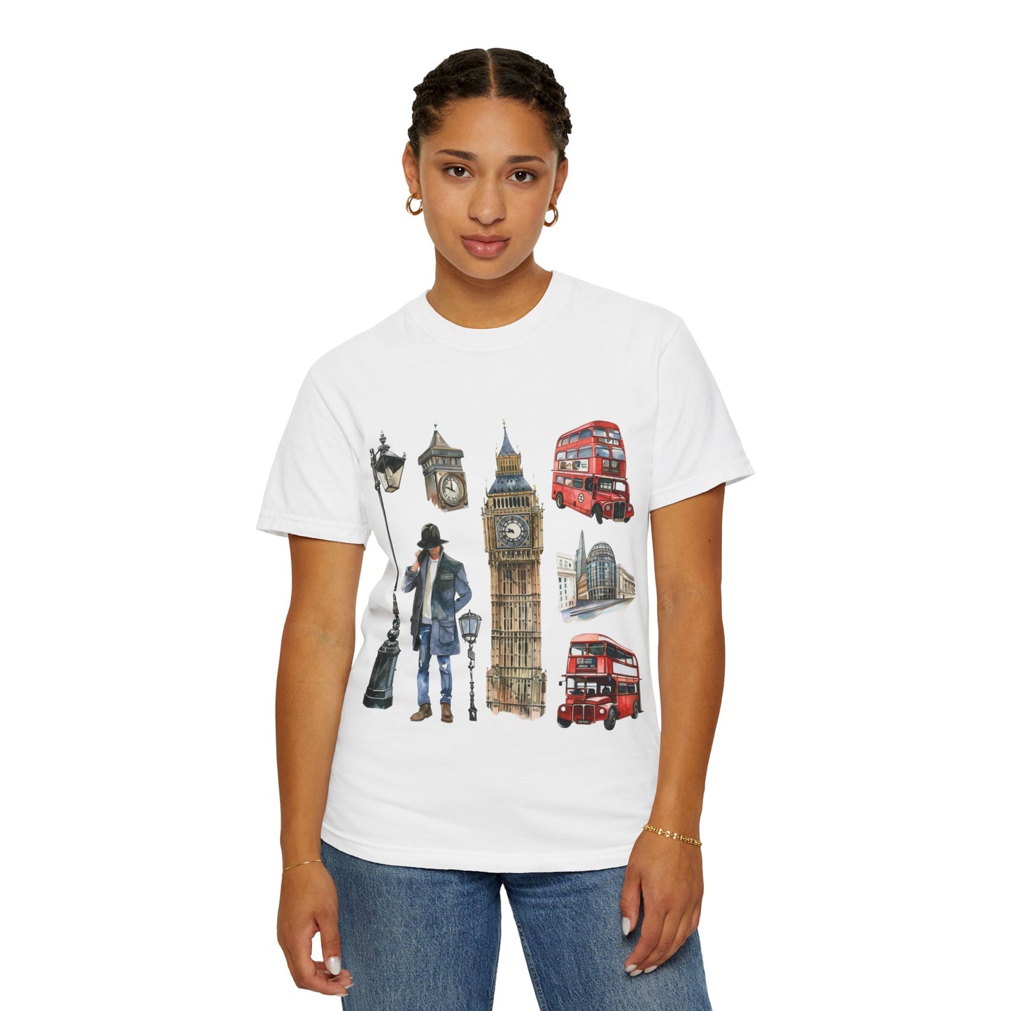 Unisex Garment-Dyed T-shirt - British Pride - England’s Most Famous Icons