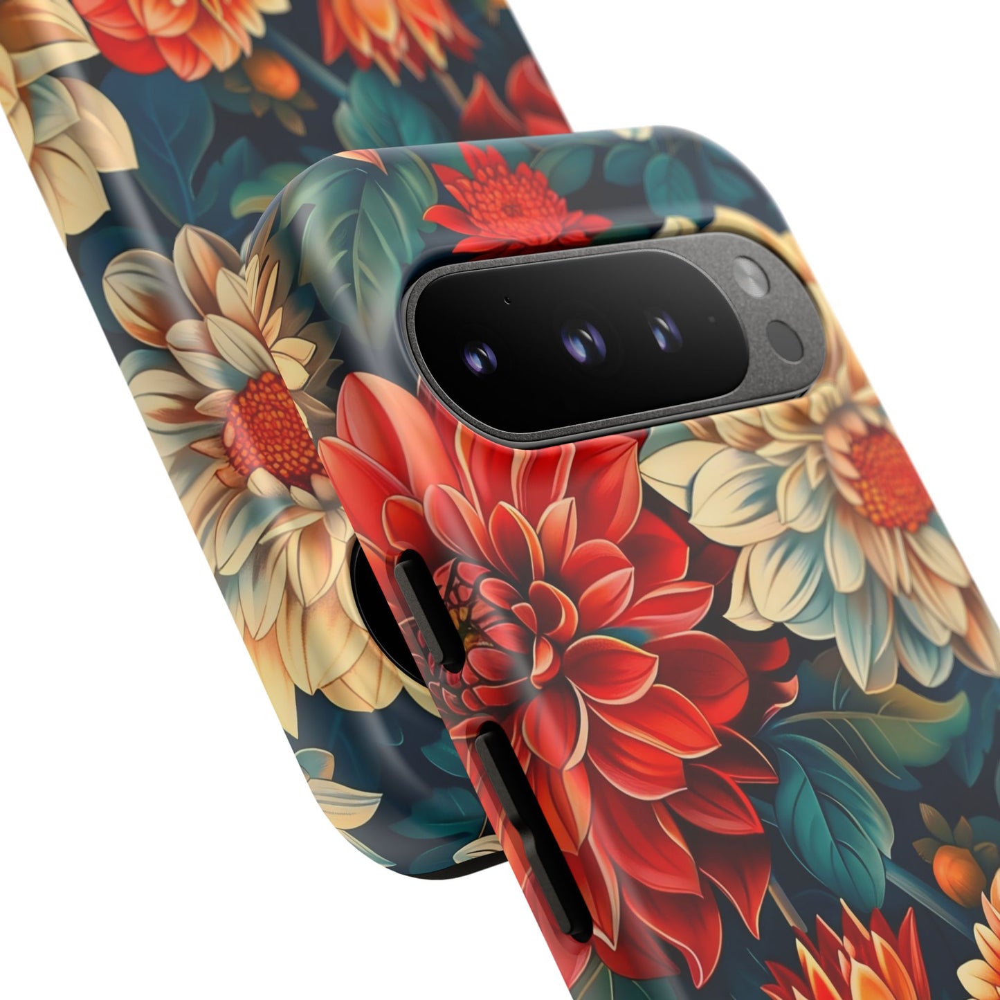 Floral Phone Case - Vibrant Tough Cases, Stylish Floral Cell Phone Cover, Gift for Her, Trendy Phone Accessory, Flower Design