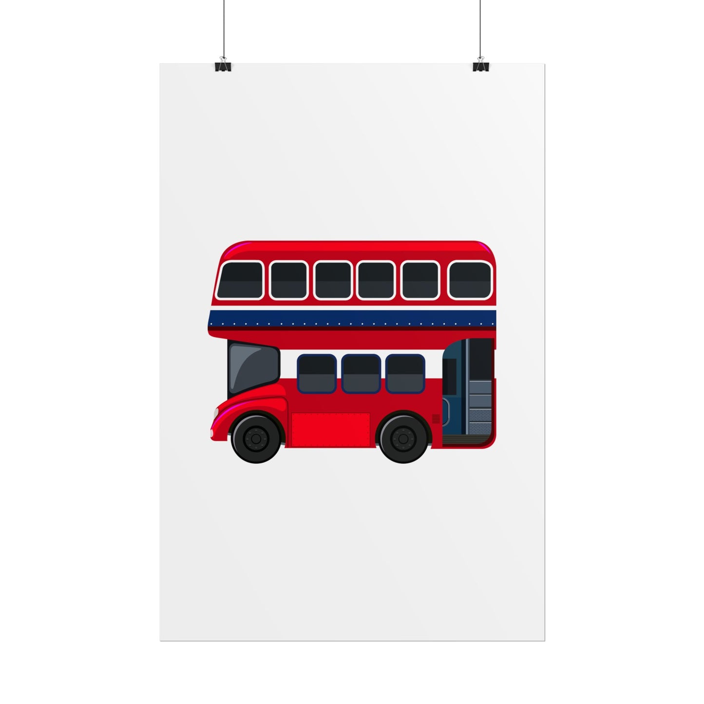 Red Double Decker Bus Rolled Posters