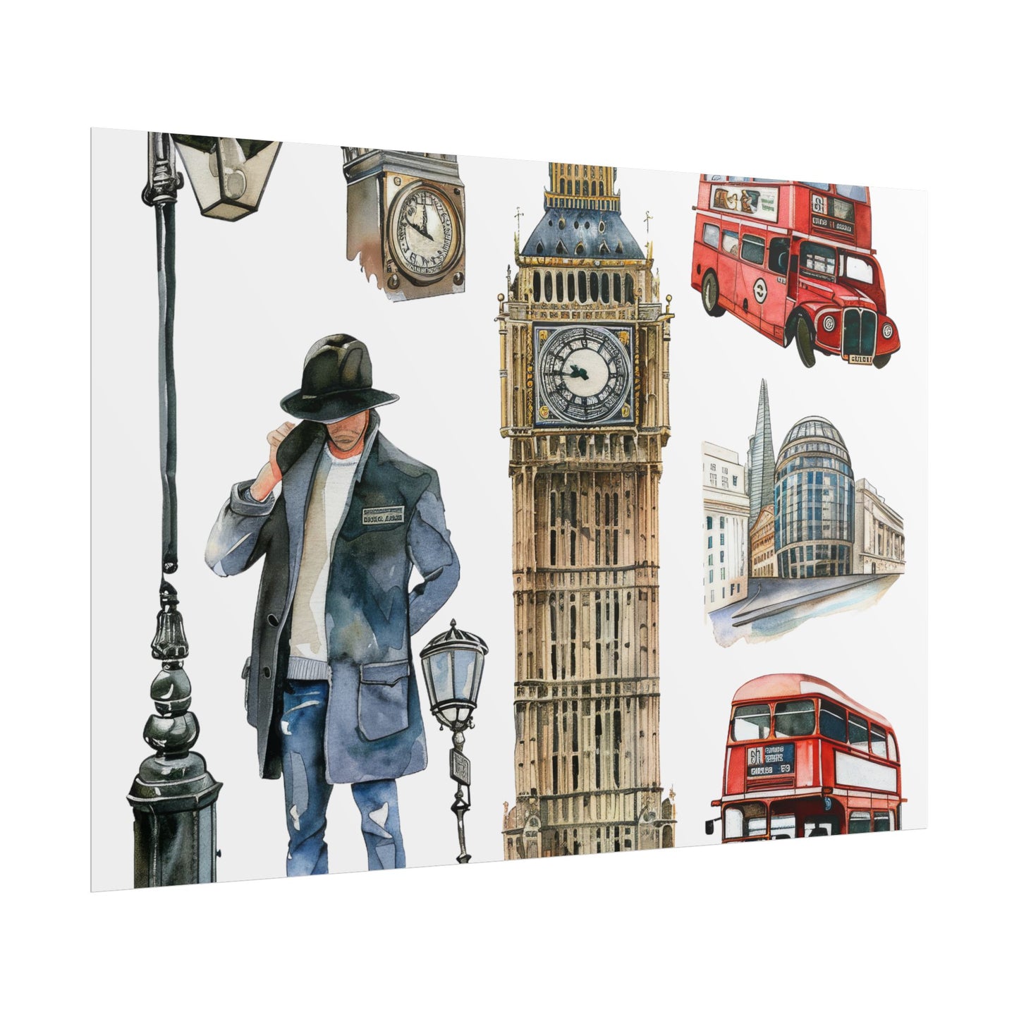 London themed Rolled Posters