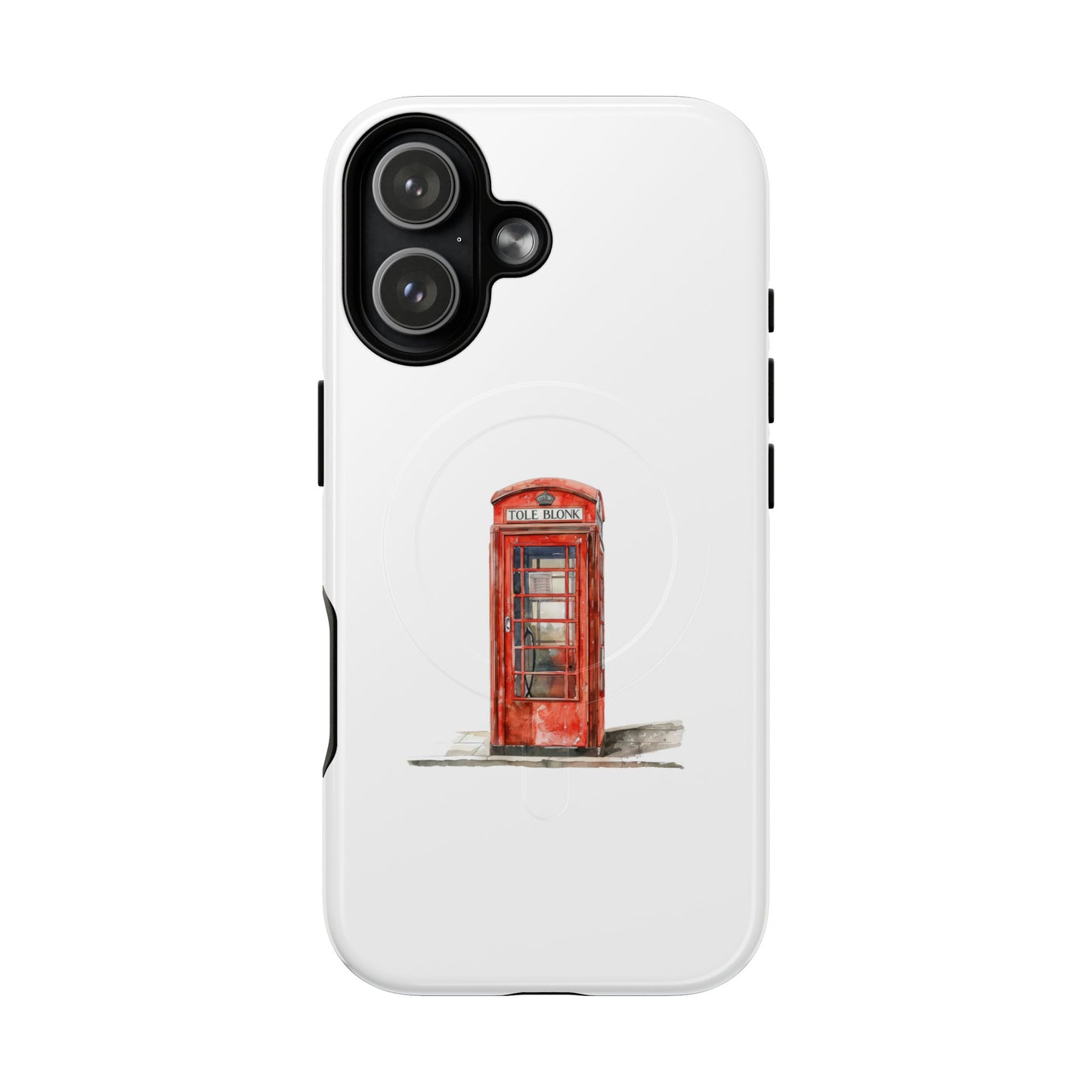 Classic London Phone Booth Magnetic Case, Tough Phone Cases, Gift for Travelers, Unique Phone Accessories, Personalized Phone Protection