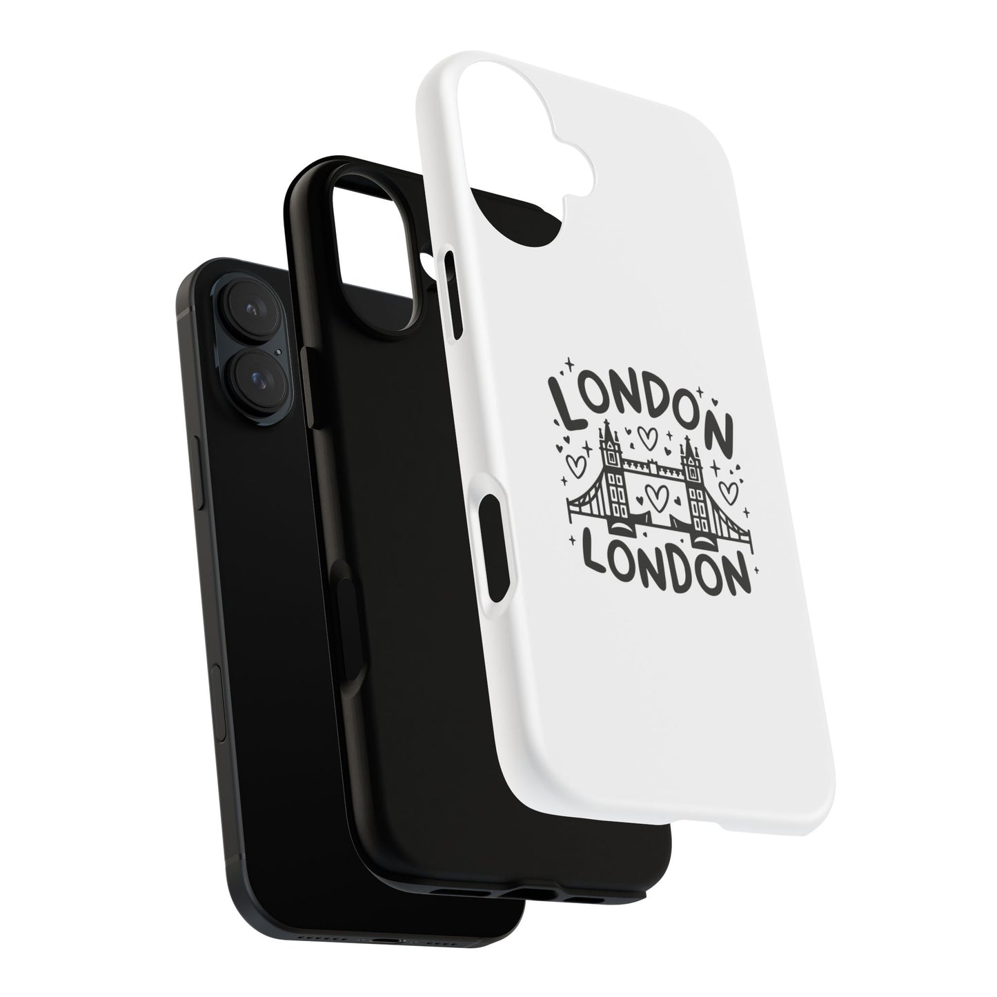 London-Themed Tough Phone Case - Chic & Stylish Protection