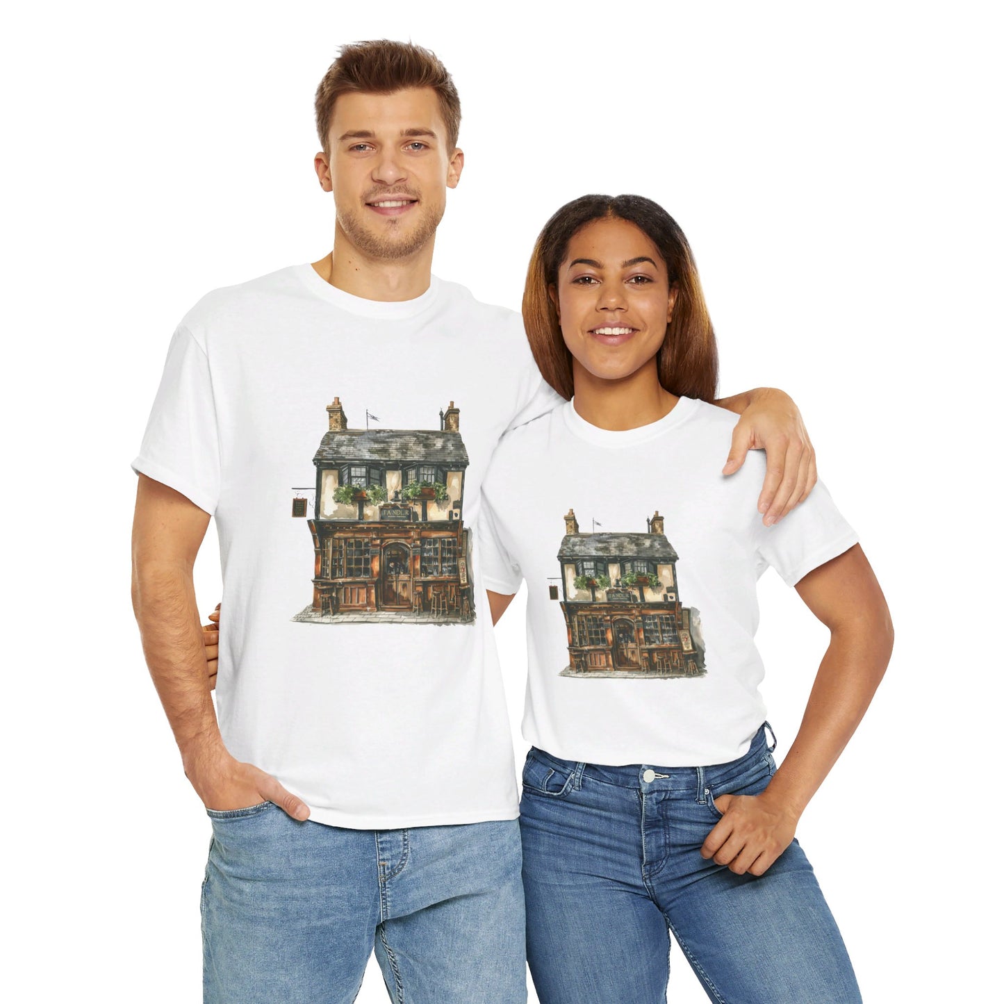 Vintage British House - Classy Unisex Heavy Cotton T-Shirt