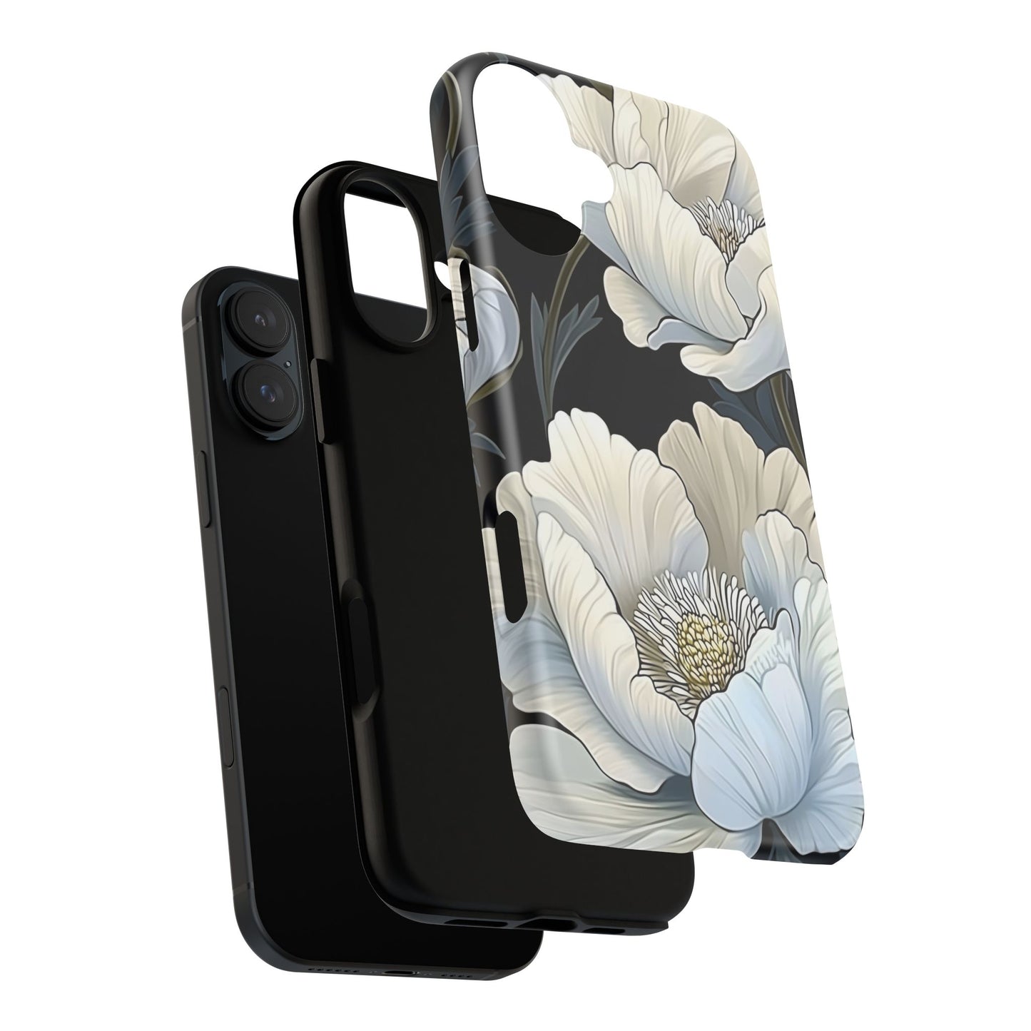Floral Phone Case, Tough Cases for Women, Stylish Phone Cover, Floral Design Phone Protector, Nature Inspired Tech Accessories