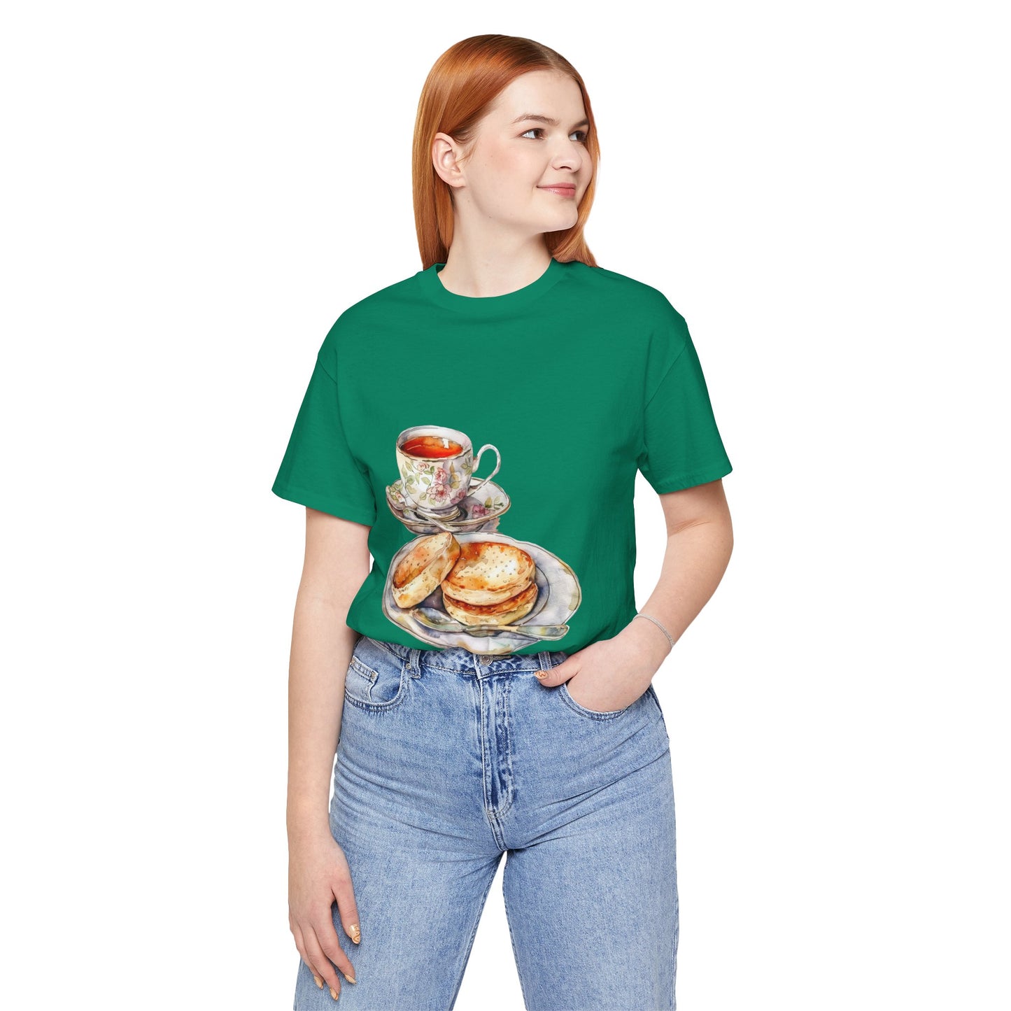 Unisex Jersey Short Sleeve Tee - A Taste of Tradition - Iconic British Cuisine