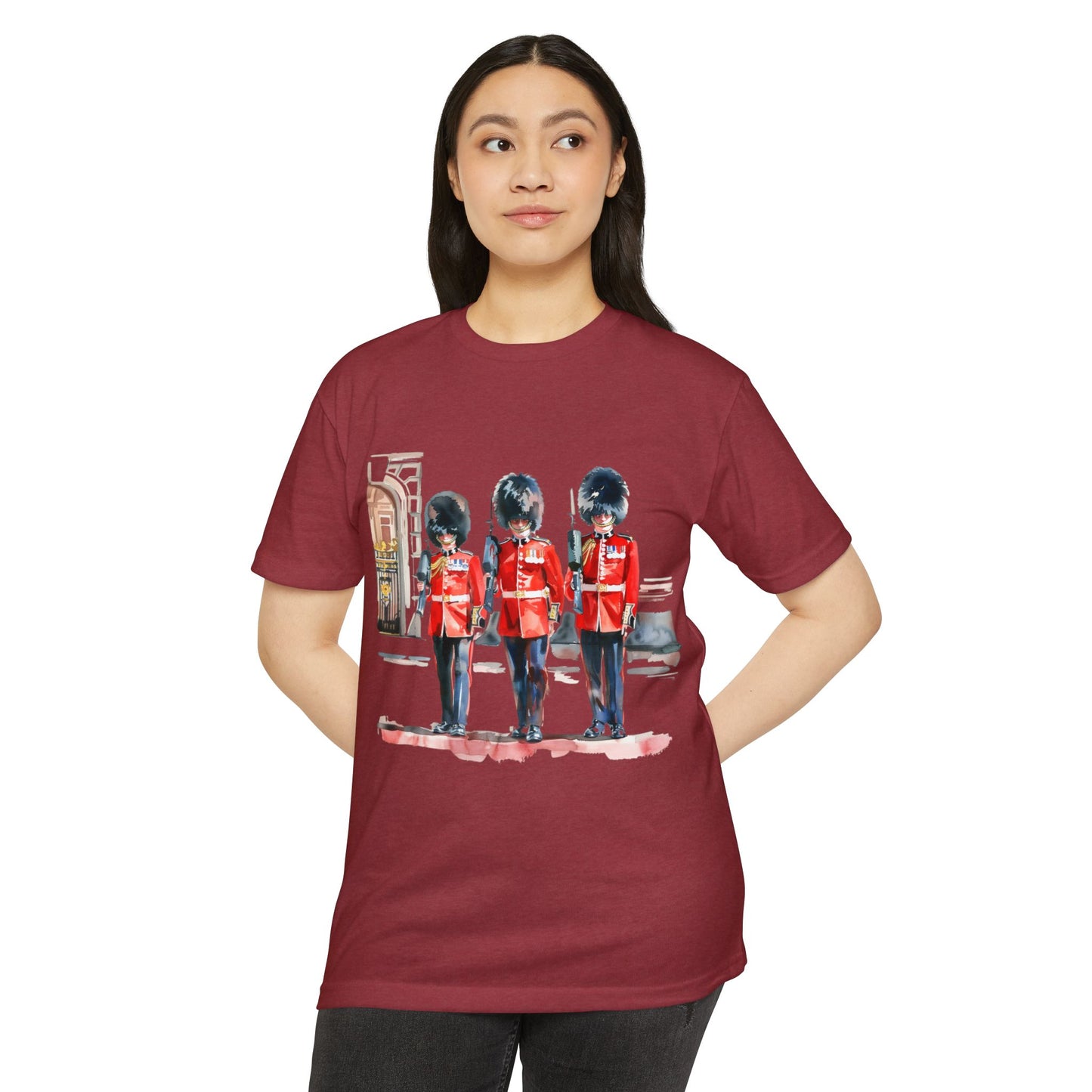 Unisex CVC Jersey T-shirt - Historic and Iconic - The British Soldier in Red