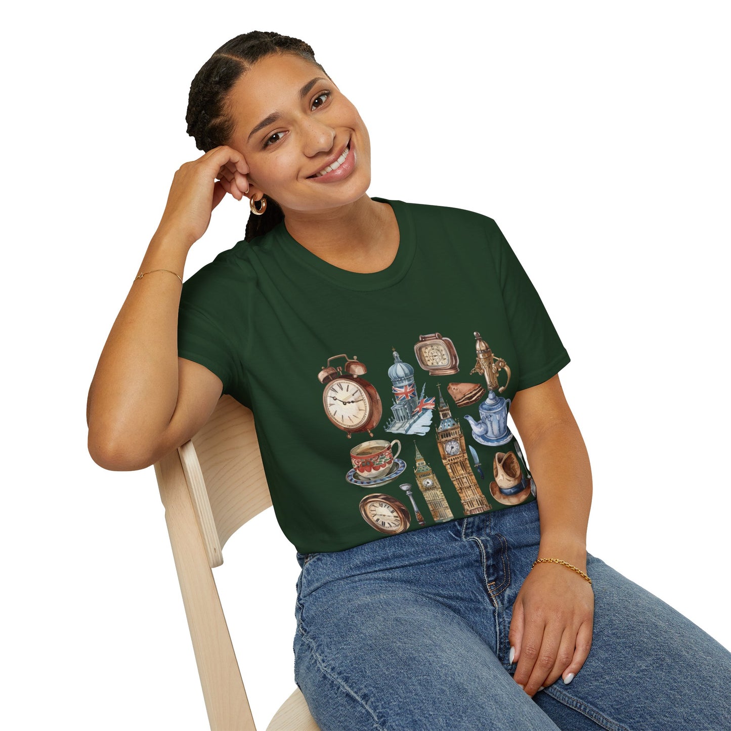 Unisex Softstyle T-Shirt - Timeless Symbols - Iconic England