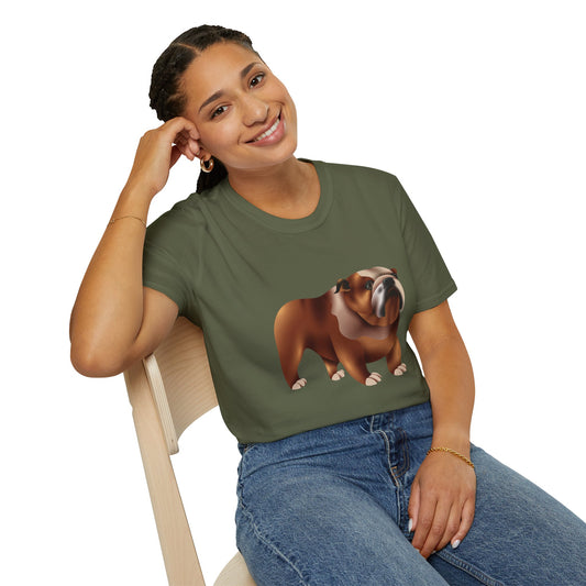 Unisex Softstyle T-Shirt - Adorable British Dog