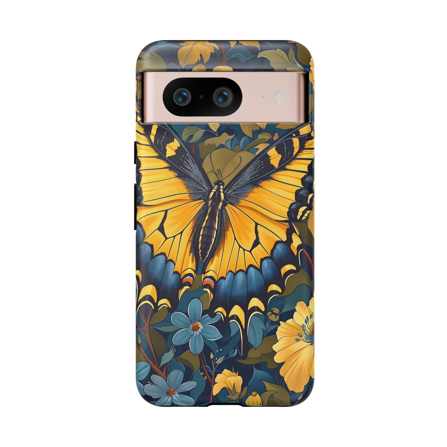 Colorful Butterfly Phone Case, Floral Design, Tough Cases, Protective Cover, Gifts for Nature Lovers, Birthday Present