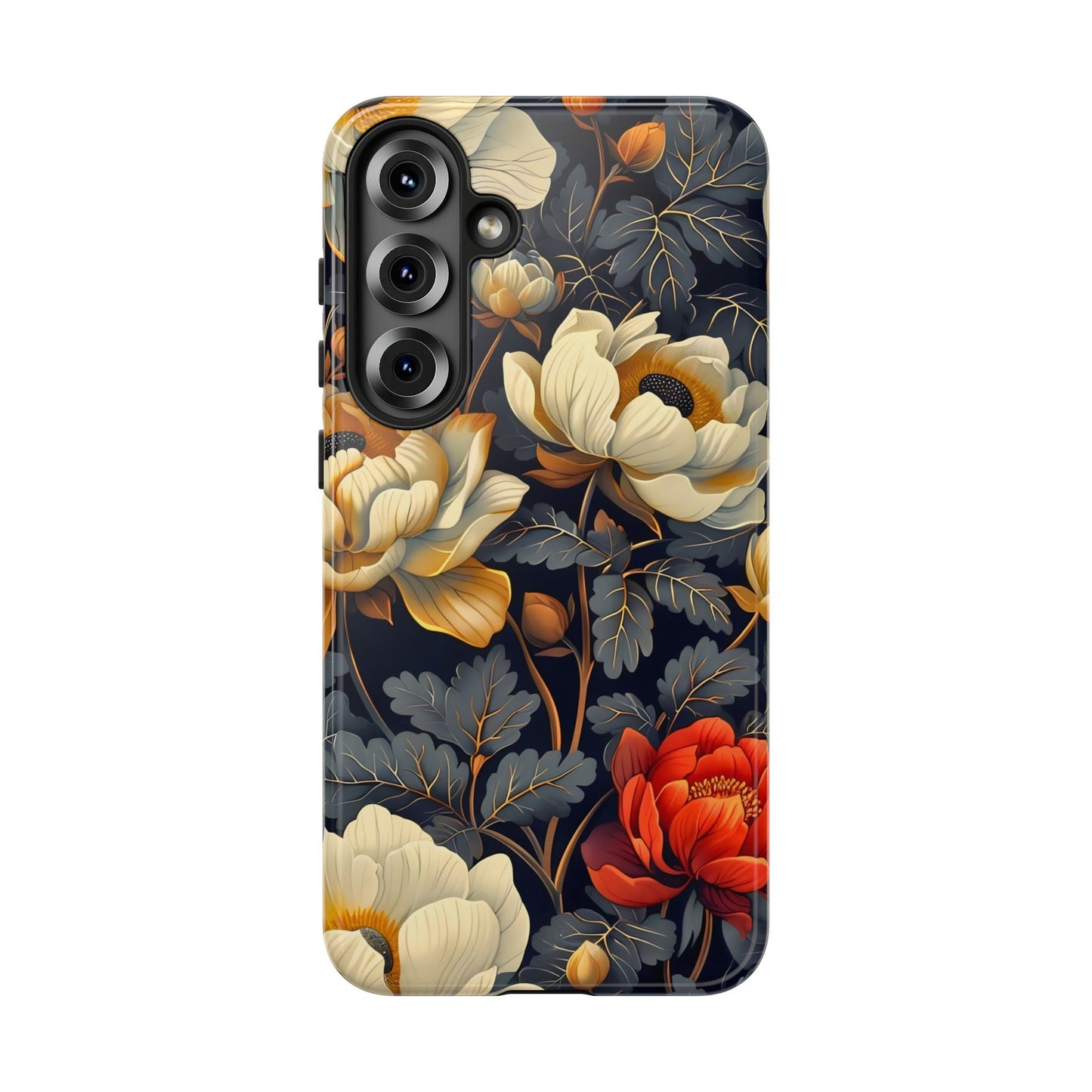 Floral Phone Case - Tough Cases, Stylish Mobile Cover, Flower Design, Holiday Gift, Trendy Accessory, Eco-Friendly Case