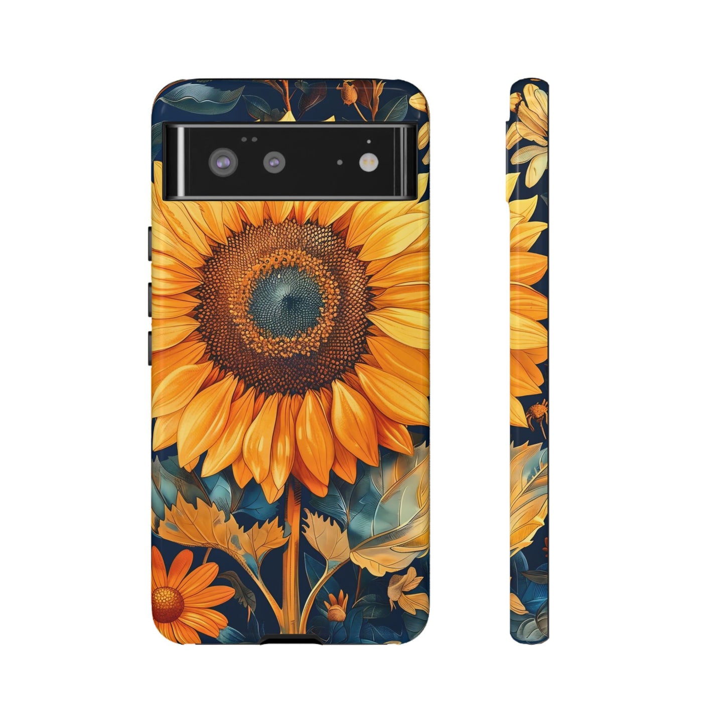 Sunflower Phone Case - Floral Design for Nature Lovers, Cute Spring Accessory, Gift for Her, Eco-Friendly Cover