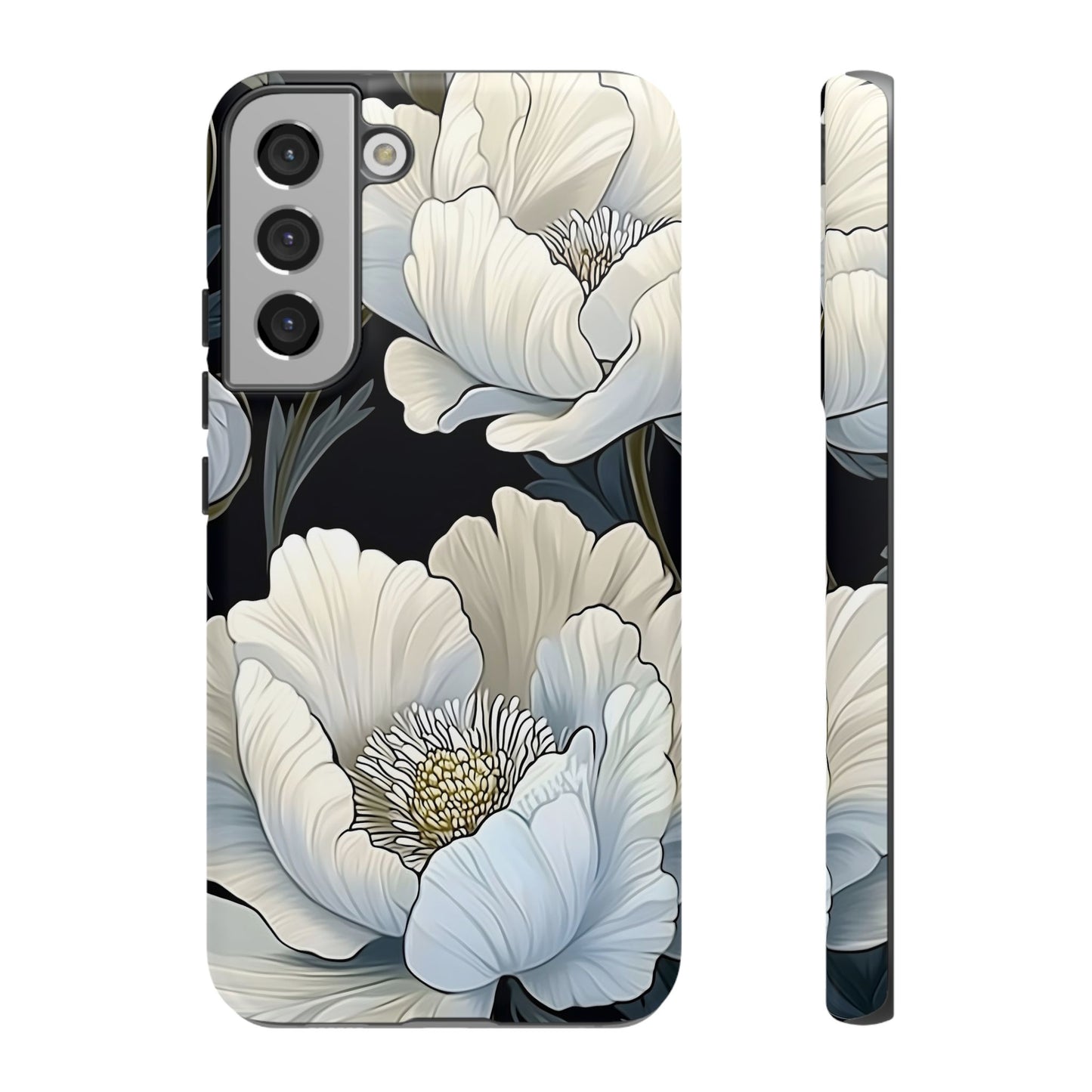 Floral Phone Case, Tough Cases for Women, Stylish Phone Cover, Floral Design Phone Protector, Nature Inspired Tech Accessories
