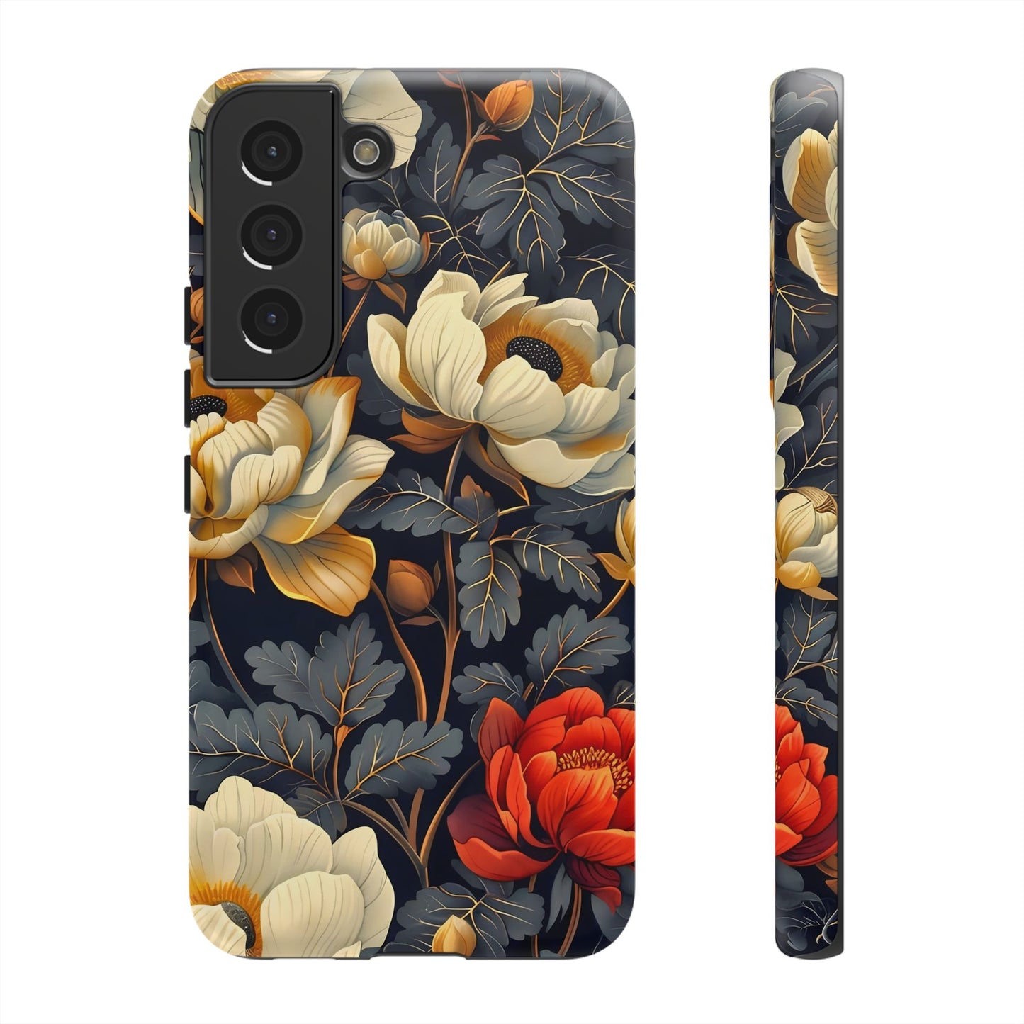 Floral Phone Case - Tough Cases, Stylish Mobile Cover, Flower Design, Holiday Gift, Trendy Accessory, Eco-Friendly Case