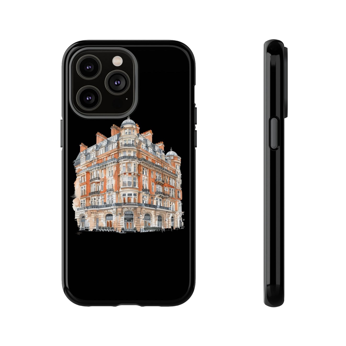 Cityscape Phone Case, Tough Phone Cover, Urban Art Case, Vintage Architecture Design, Gift for Travelers, Stylish Phone Accessory