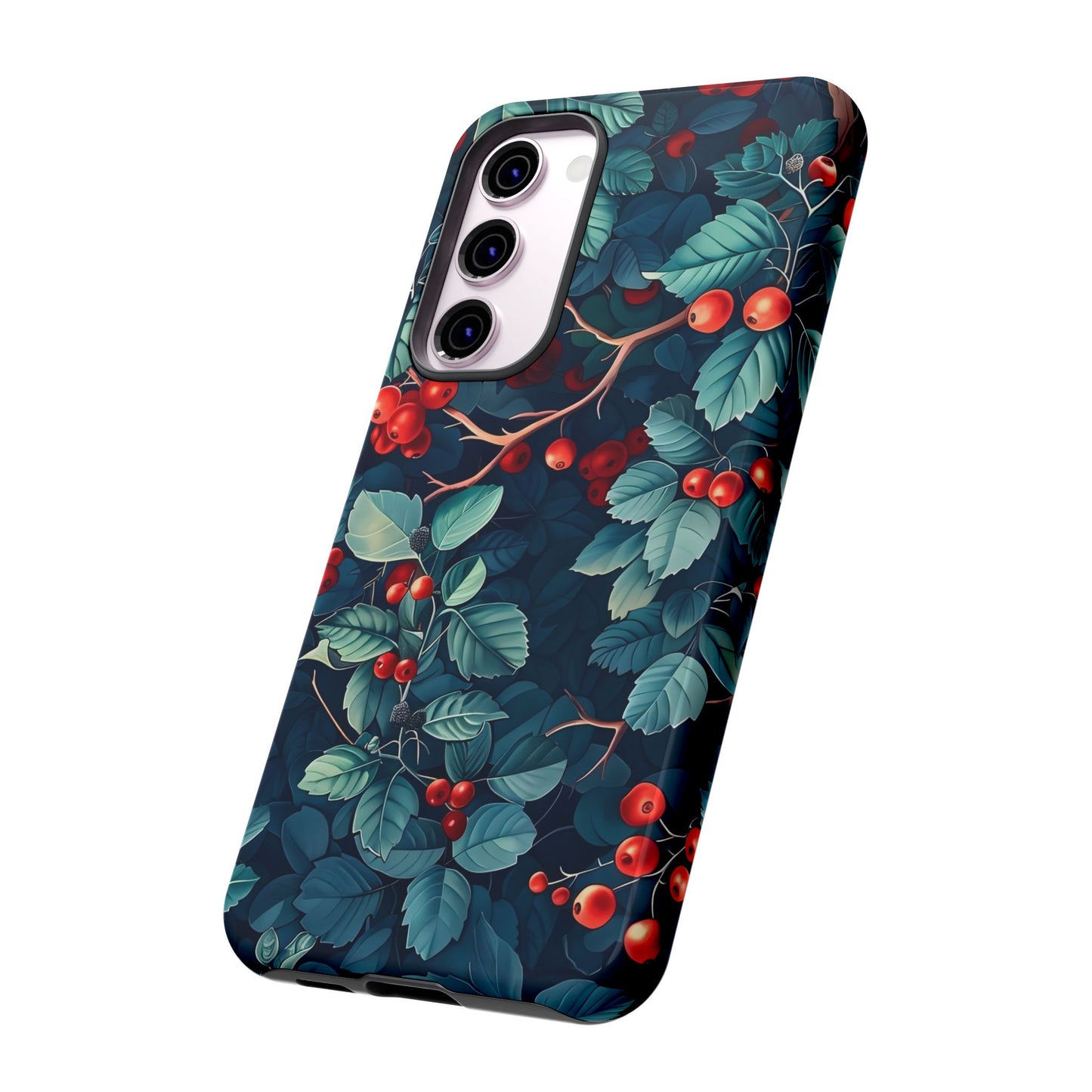 Berry Blossom Phone Case - Nature Lover's Gift, Floral Design, Cute Accessory for Spring, Unique Tech Cover, Perfect for Holidays