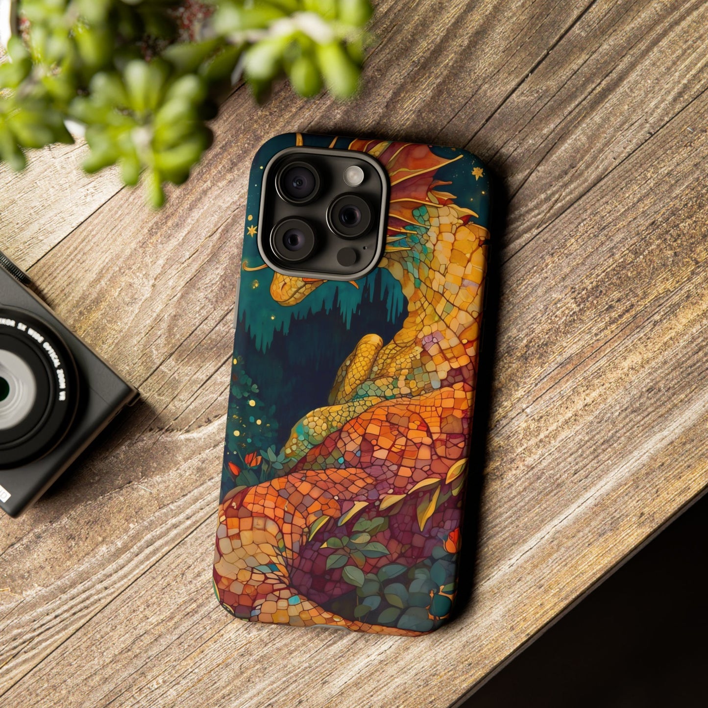 Dragon Art Phone Case, Tough Phone Cover, Fantasy Gift, Unique Mobile Accessory, Dragon Lover Gift, Stylish Protection