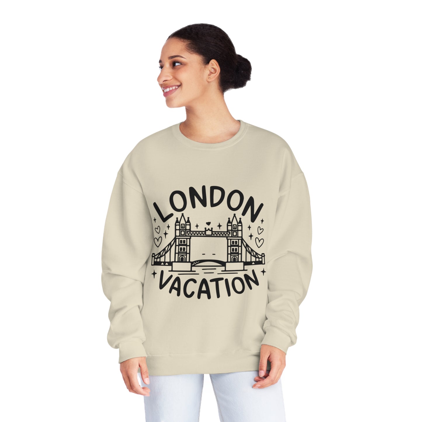 Unisex NuBlend® Crewneck Sweatshirt - London's Cozy Vacation