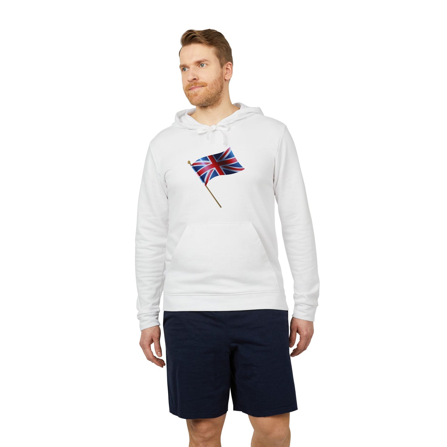adidas Unisex Fleece Hoodie - Love in Red, White, and Blue - England Edition