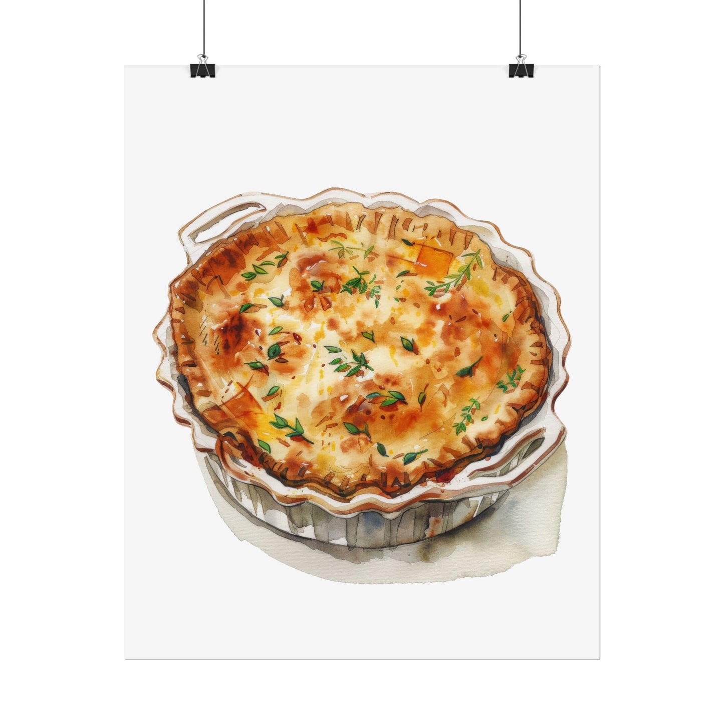 Delicious Quiche Rolled Posters for Kitchen Decor, Culinary Art, Foodie Wall Art, Gift for Chefs, Cooking Enthusiasts, Home Decor