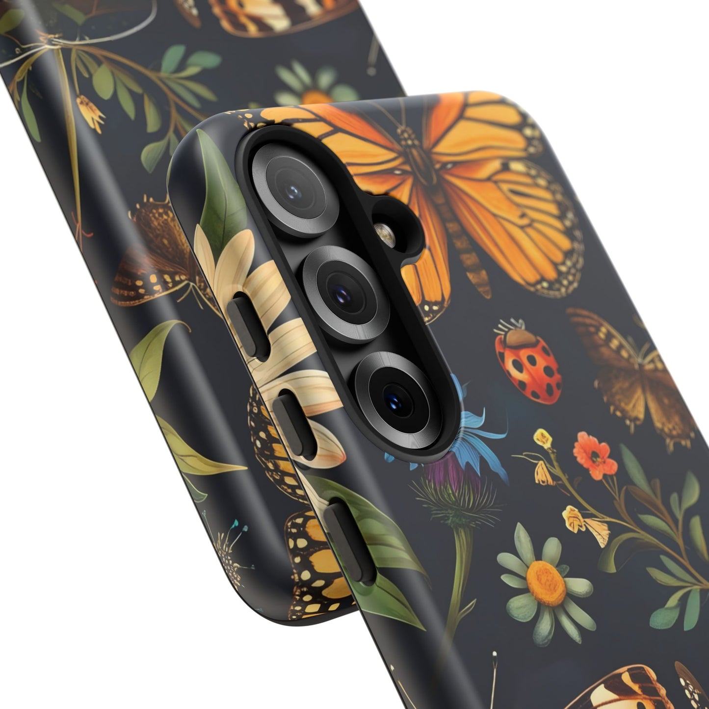 Nature-Inspired Phone Case | Floral Butterfly Design, Tough Phone Cover, Gift for Nature Lovers, Cute Butterfly Case, Home Decor