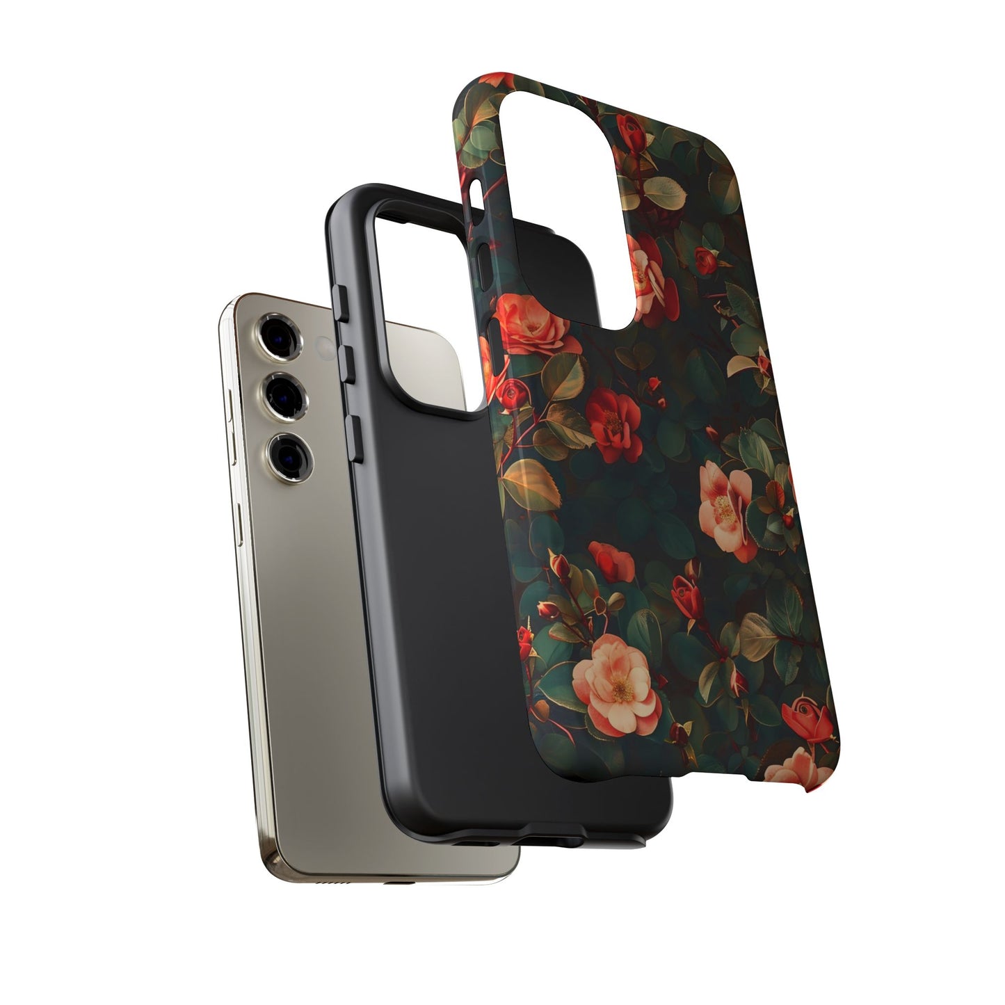 Floral Phone Case - Elegant Floral Design, Tough Protective Case, Perfect Gift for Her, Trendy Phone Accessories, Mother’s Day, Birthday