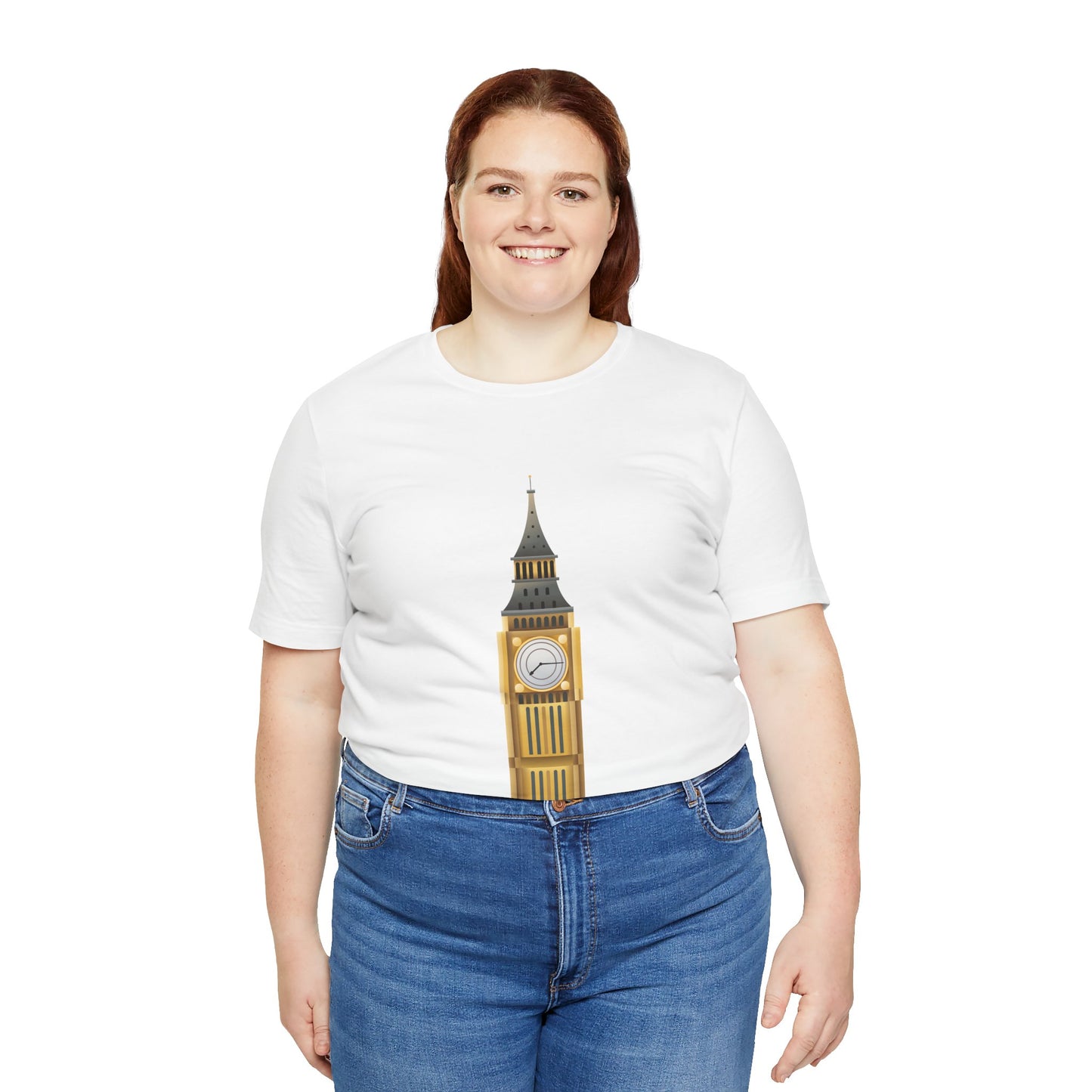 Unisex Jersey Short Sleeve Tee - Iconic Big Ben Clock Tower Design - London Landmark