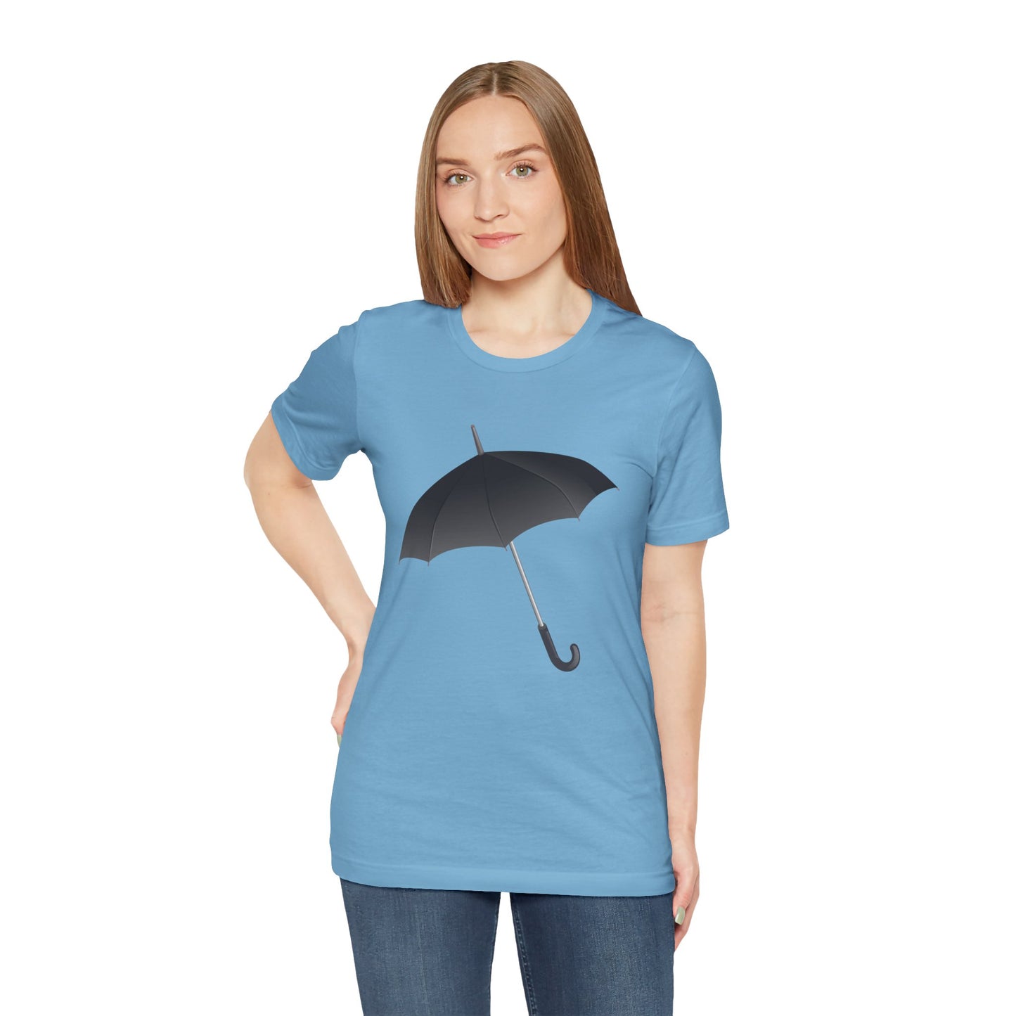 Unisex Jersey Short Sleeve Tee - Regal Royal Umbrella - Elegant and Majestic