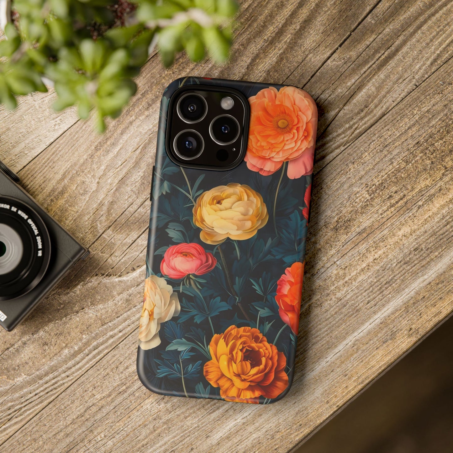 Floral Phone Case - Tough Cases, Stylish Protection, Gift for Flower Lovers, Customizable Cover, Floral Design Mobile Accessory