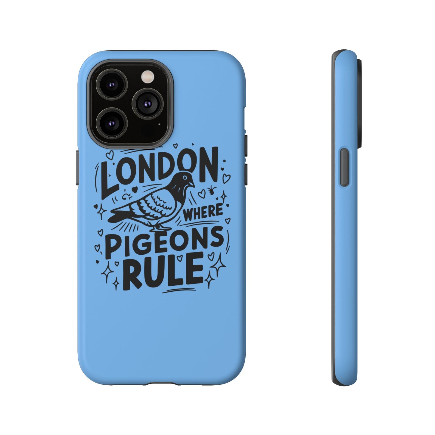 London Pigeon Phone Case, Urban Art Accessory, Tough Phone Cover, Gift for Bird Lovers, London Souvenir, Unique Cell Phone Case