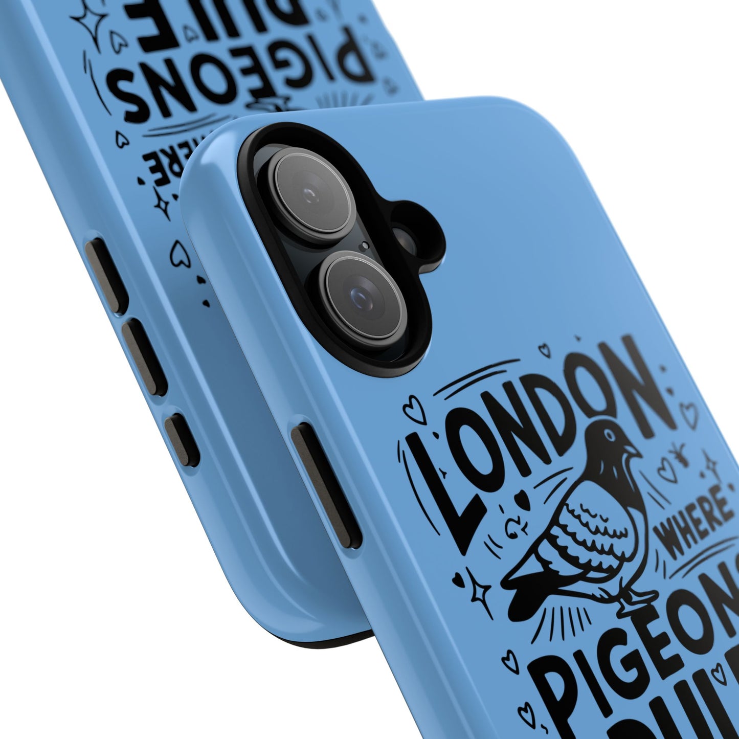 London Pigeon Phone Case, Urban Art Accessory, Tough Phone Cover, Gift for Bird Lovers, London Souvenir, Unique Cell Phone Case