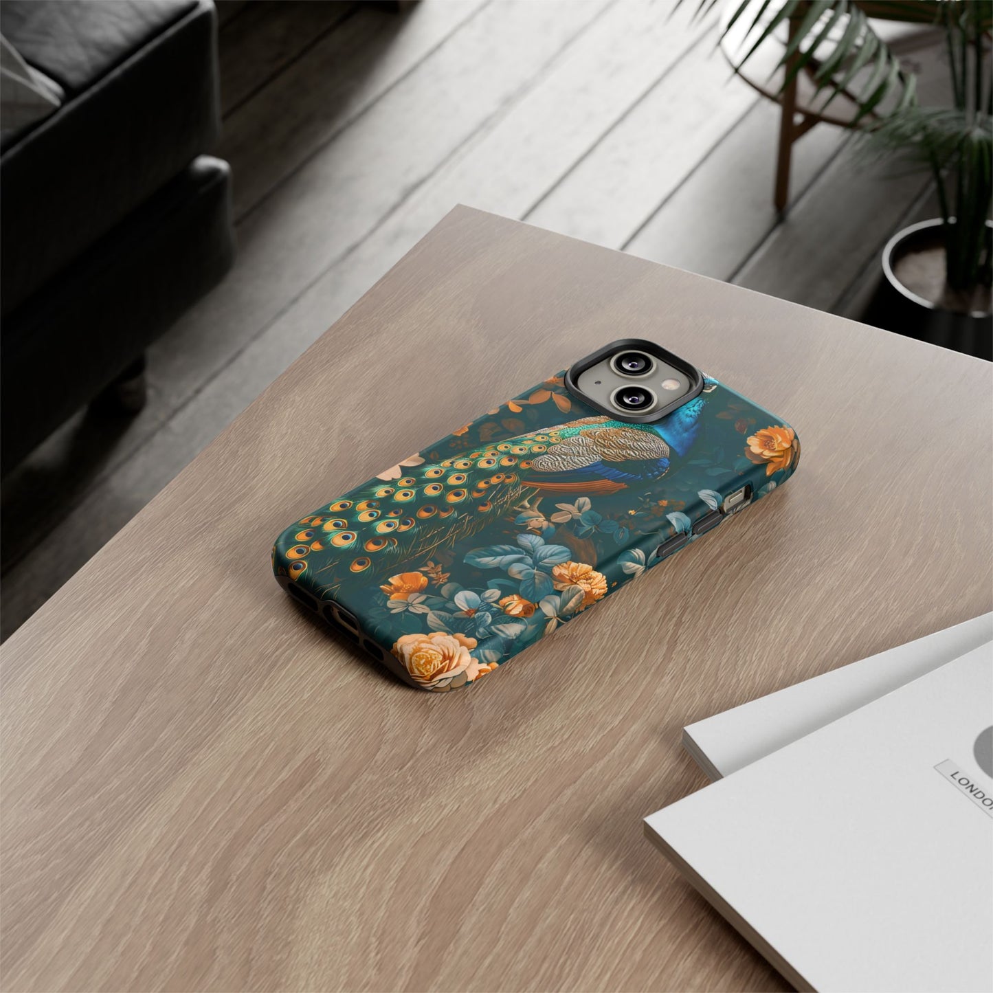 Peacock Phone Case - Elegant Floral Design, Tough Case for Protection, Unique Gift for Nature Lovers, Stylish Accessory, Eco-Friendly