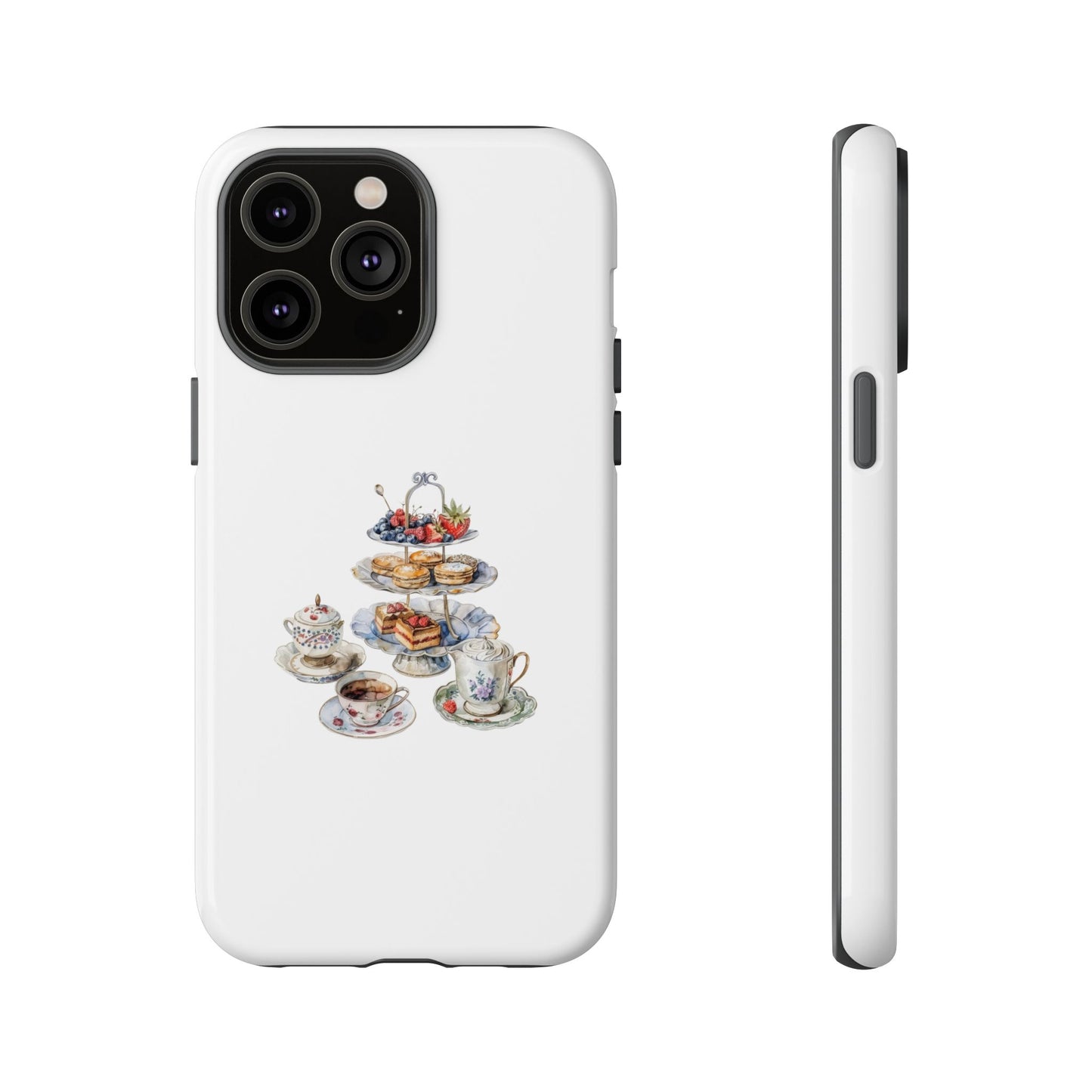 Chic Tea Party Phone Case - Stylish Tough Cases for Tea Lovers