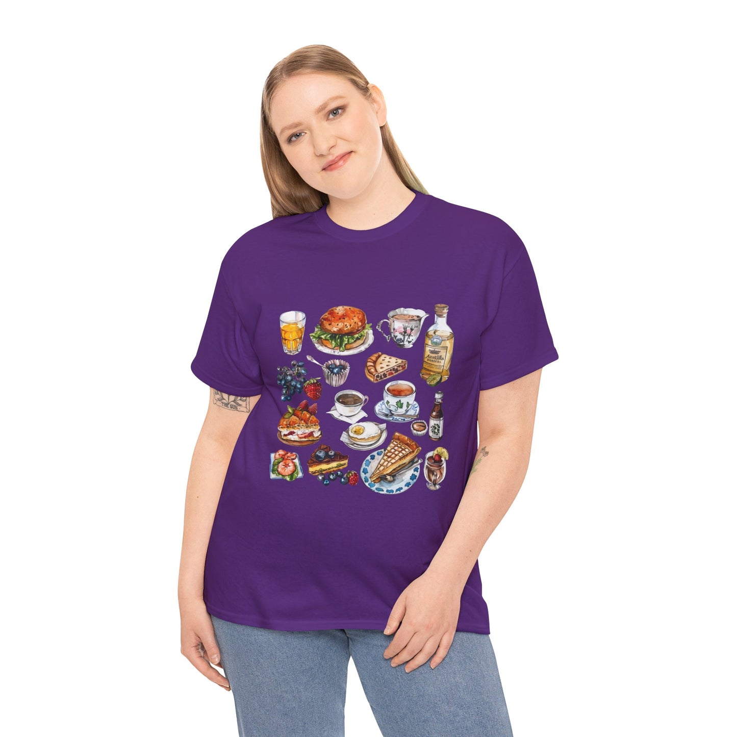 Unisex Heavy Cotton Tee - Heritage and Charm - England's Iconic Symbols
