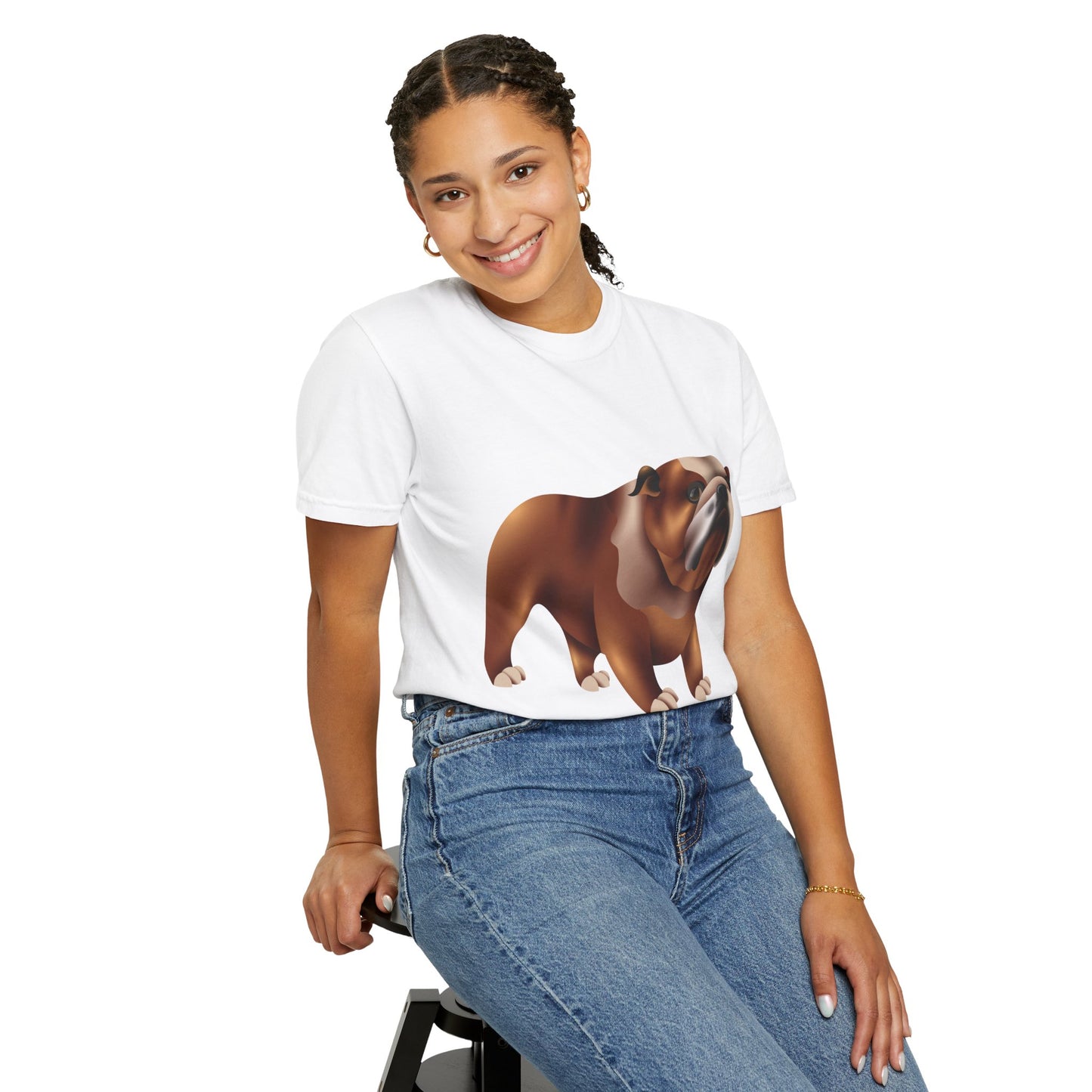 Unisex Garment-Dyed T-shirt - Lovely British Dog