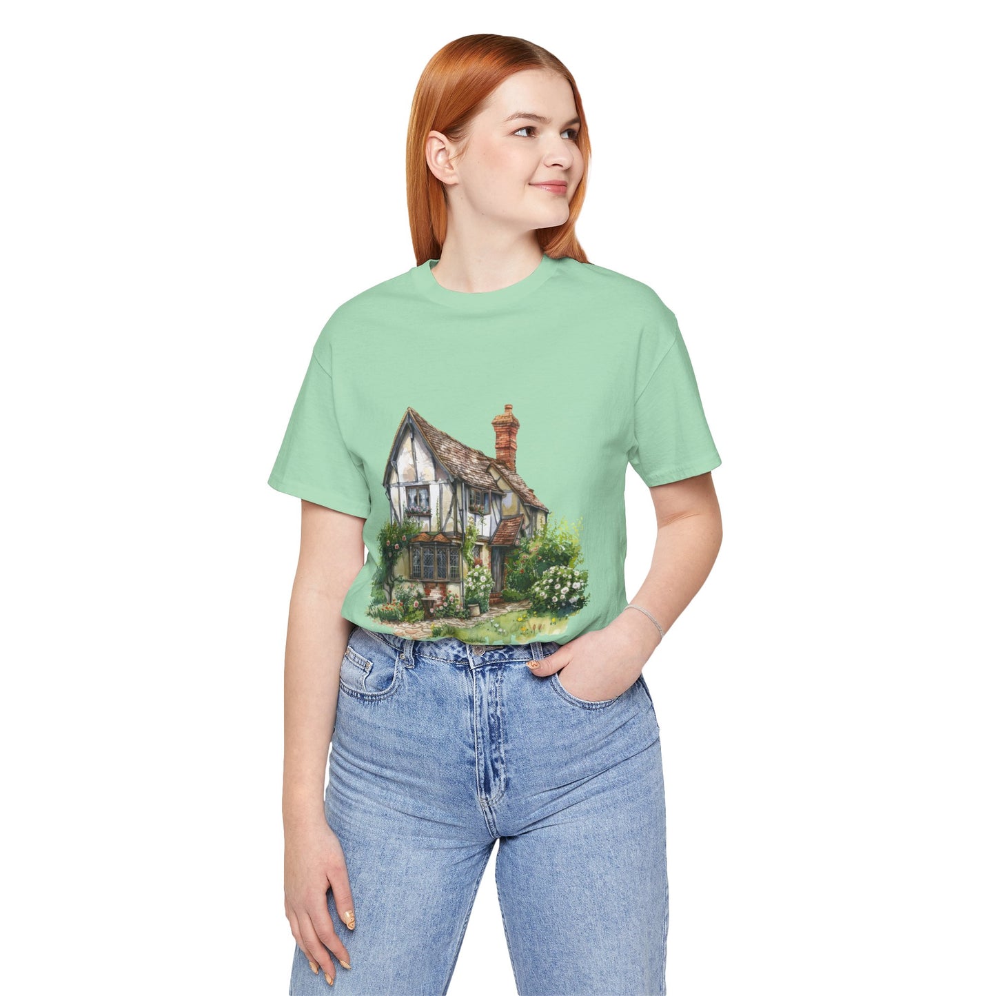 Unisex Jersey Short Sleeve Tee - Timeless Beauty - British Village Homes