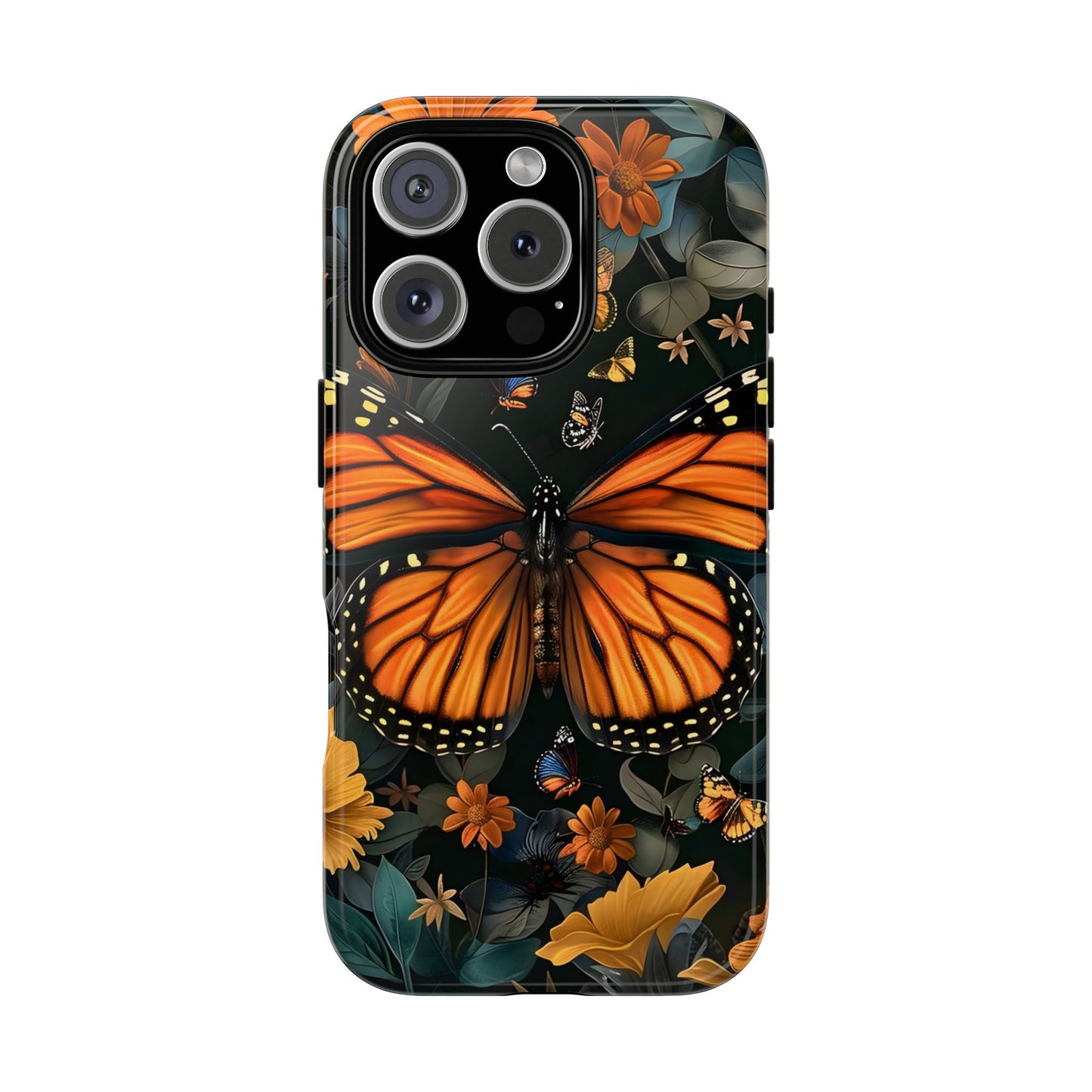 Monarch Butterfly Phone Case, Tough Cases, Nature Lover Gift, Floral Mobile Cover, Eco-Friendly Phone Accessory, Butterfly Design