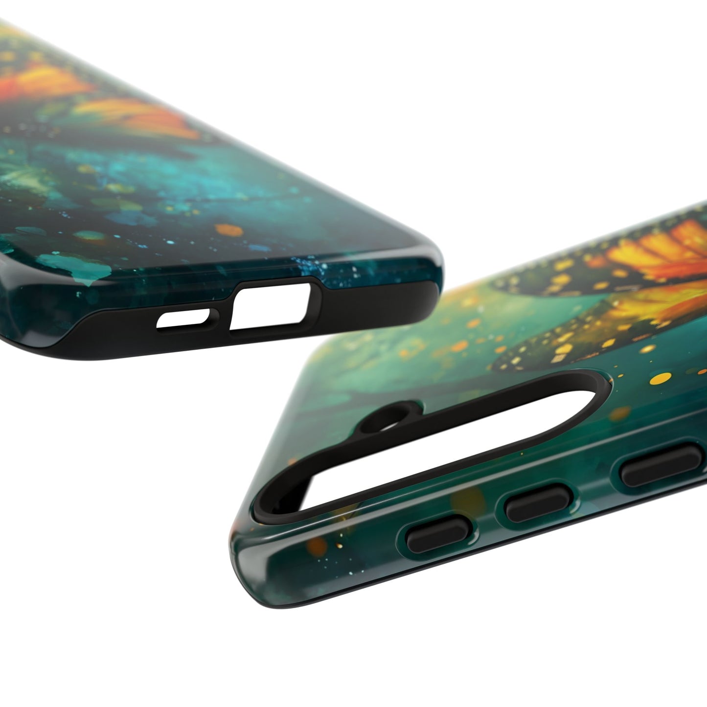 Colorful Butterfly Phone Case, Tough Cases for iPhone and Samsung, Cute Tech Accessories, Nature Lovers Gift, Vibrant Floral Design