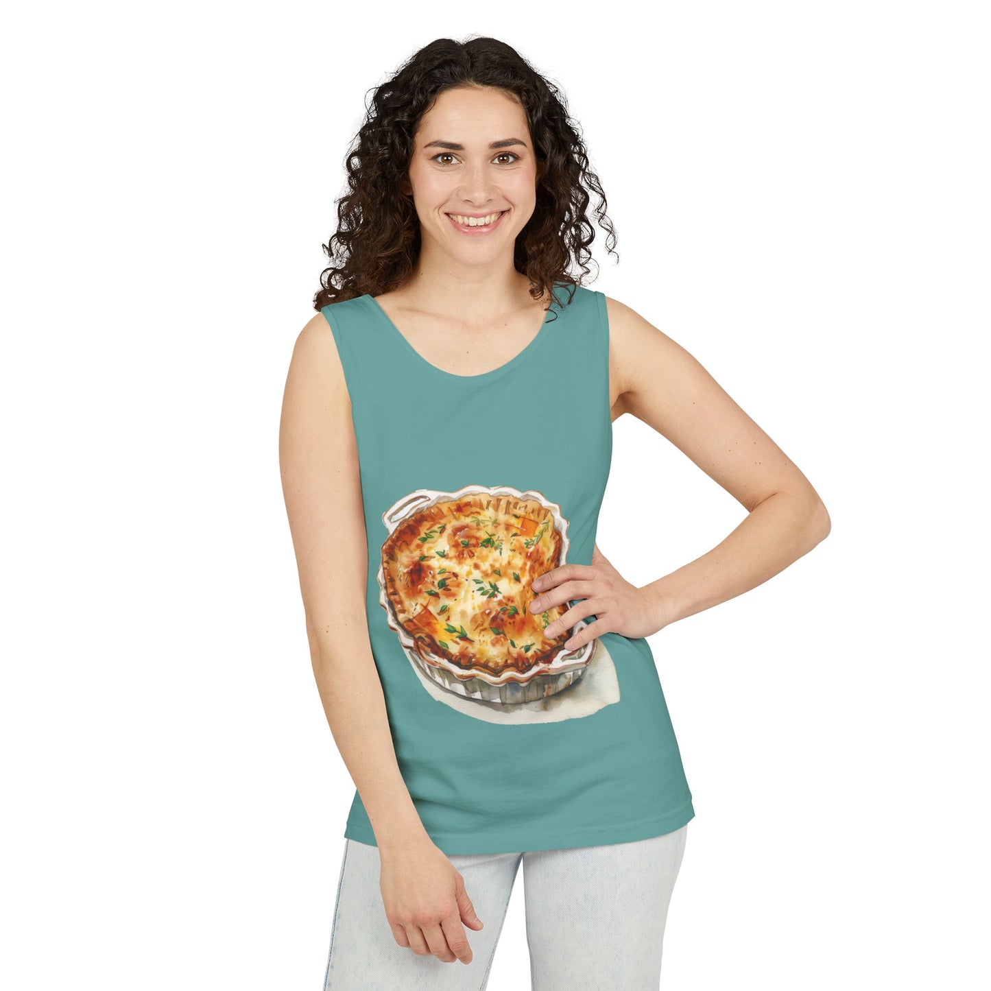 Unisex Garment-Dyed Tank Top - British Delicious Food