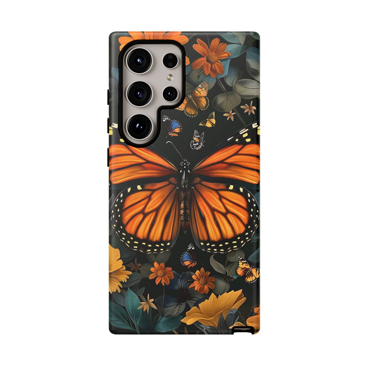 Monarch Butterfly Phone Case, Tough Cases, Nature Lover Gift, Floral Mobile Cover, Eco-Friendly Phone Accessory, Butterfly Design