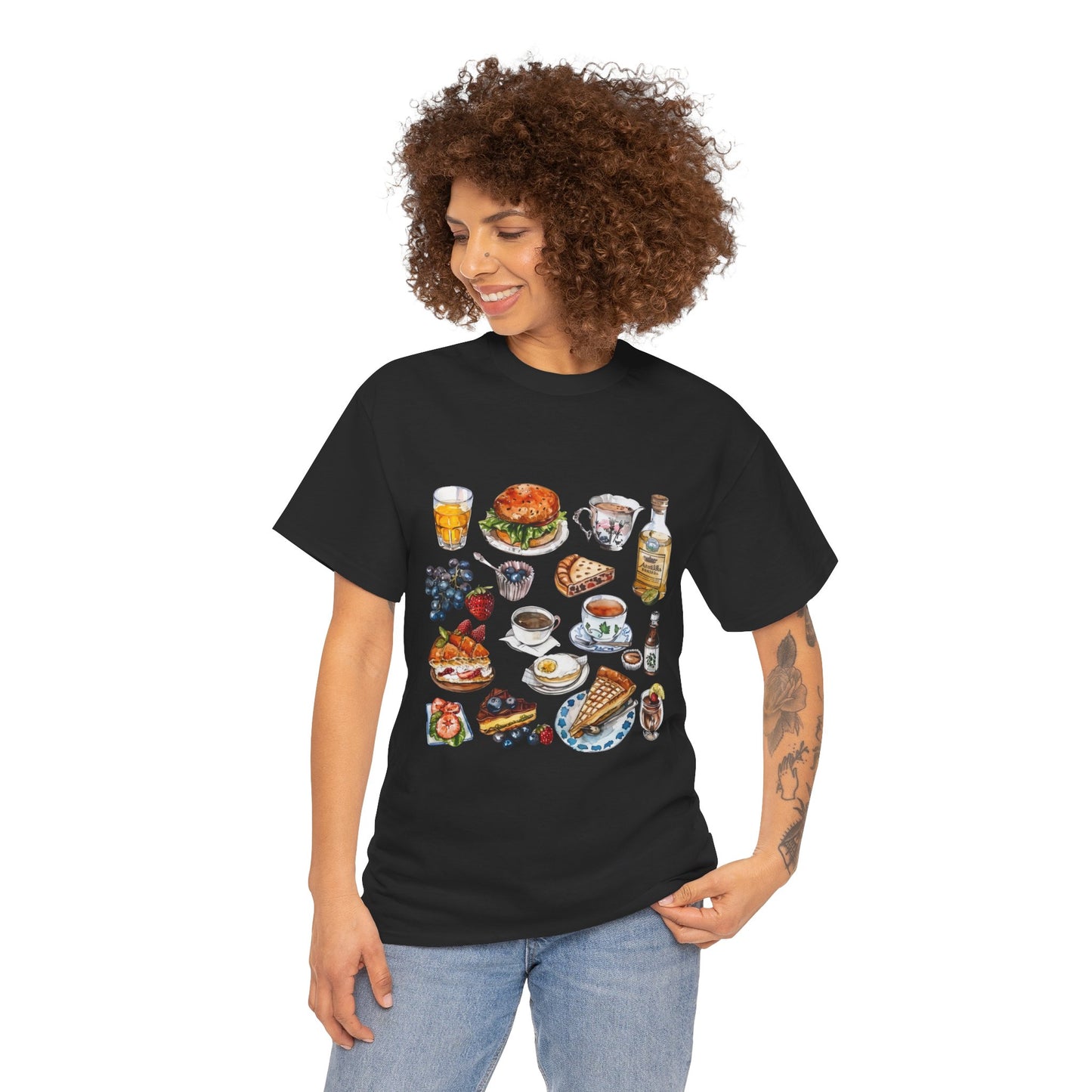 Unisex Heavy Cotton Tee - Heritage and Charm - England's Iconic Symbols